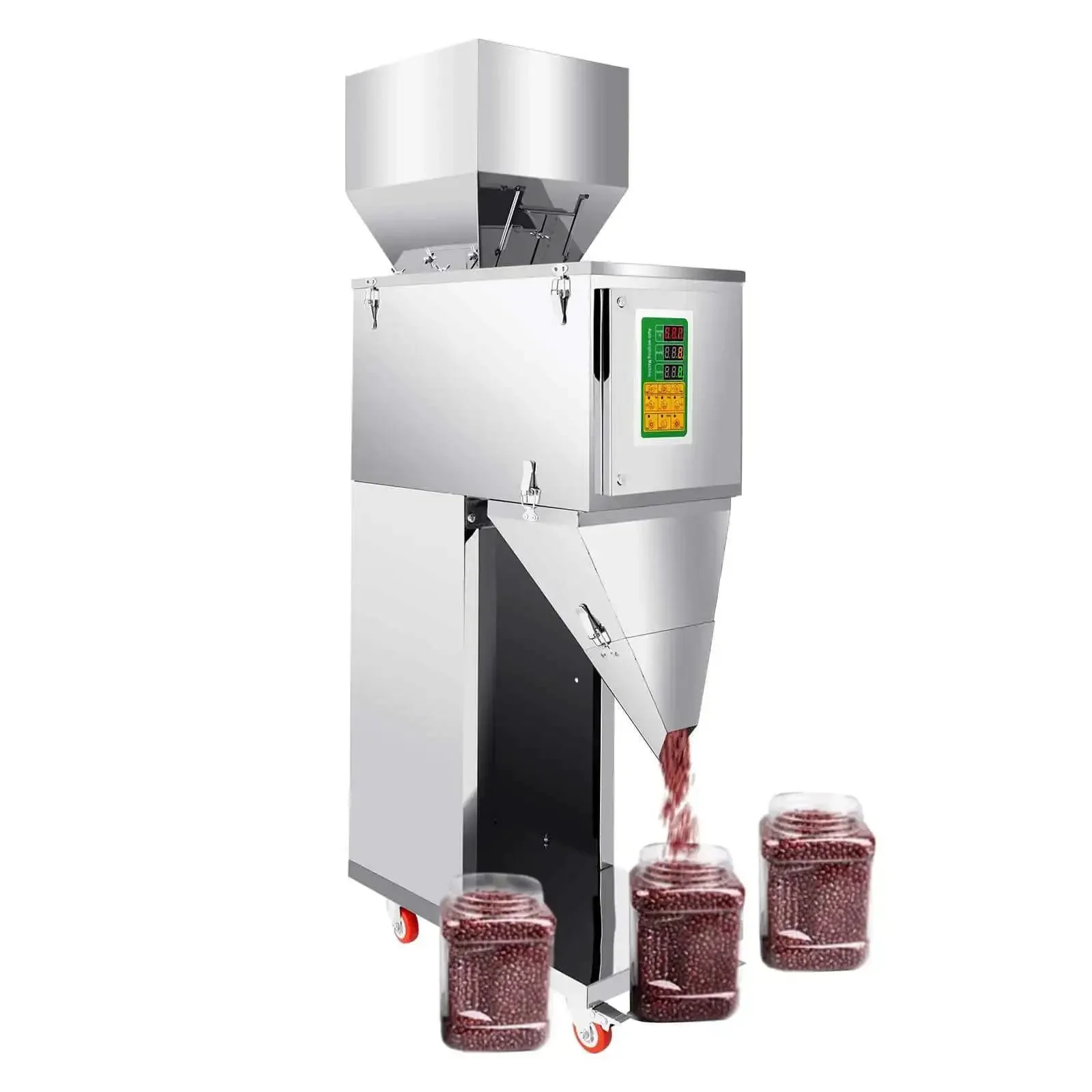Automatic Bottle And Bag Filling Machine For Coffee Beans With 200W Power 10 To 999 Grams Weighing Filler Accurate To 2G Pro Grade High Speed 12 To 15 Bags Per Minute