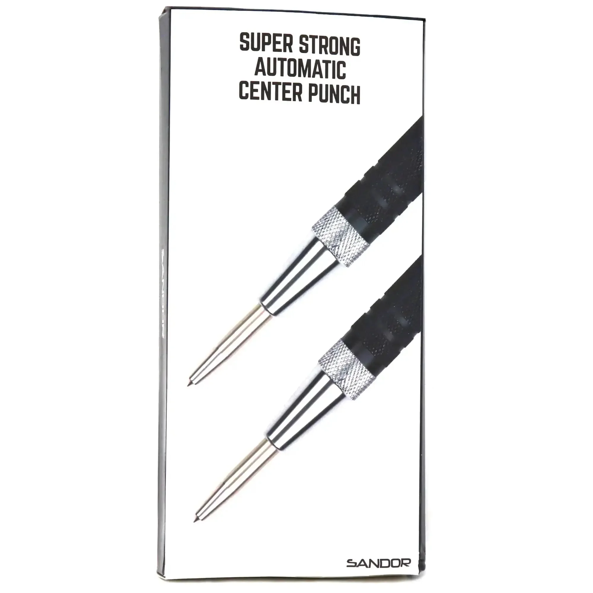 Automatic Center Punch Beefy 6 Inch Spring Loaded Center Hole Punch For Metal And Wood, Adjustable Tension, Hand Tool With Zippered Hard Shell Carry Case, Pack Of 2 - Image 2