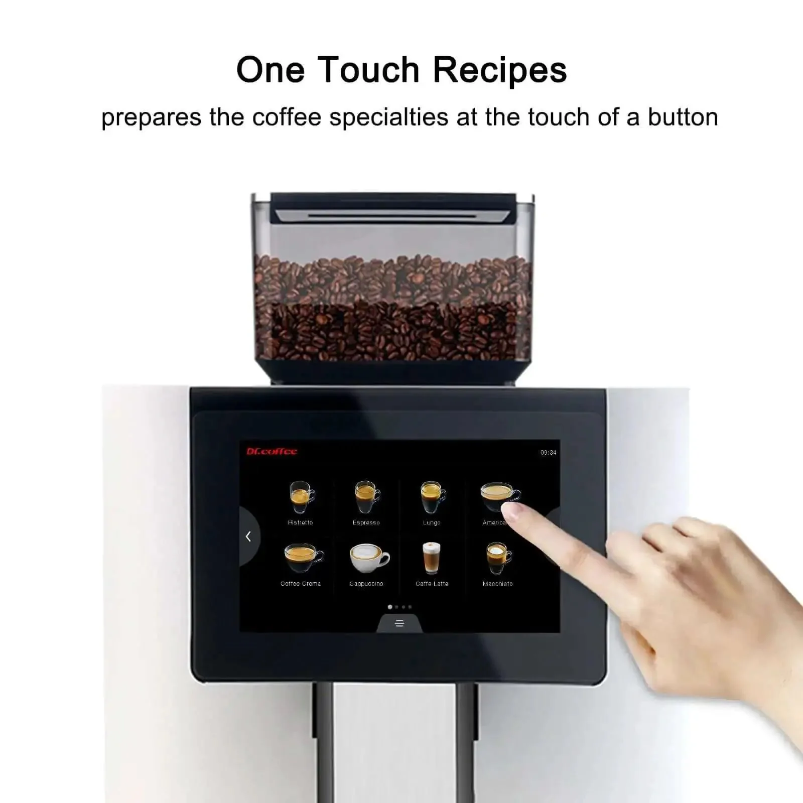 Automatic Espresso Machine With Auto Clean And LatteGo Milk System, Delivers Americano And Cappuccino, Silky Frothed Milk, 24 Coffee Drink Options For Office, Hotel Or Convenience Store Use, Silver Finish - Image 3