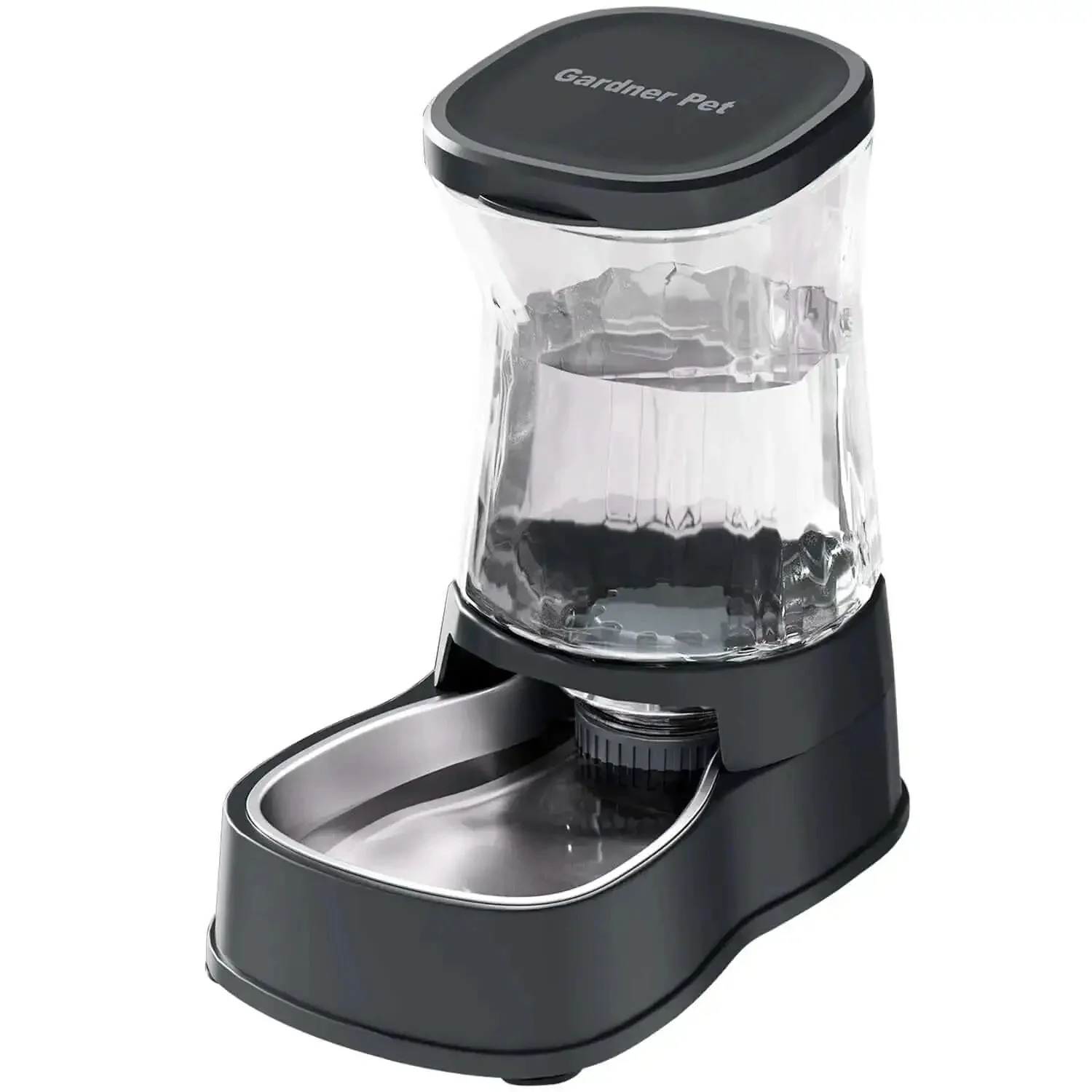 Automatic Pet Water Dispenser Gravity Fed Stainless Steel Bowl 1 Gallon Large Capacity Waterer For Medium And Large Dogs Cats Other Pets BPA Free Easy To Clean Daily