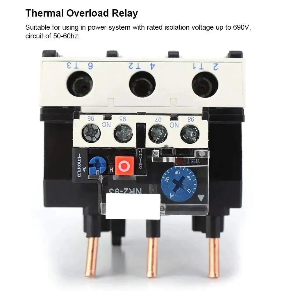Automatic Thermal Overload Relay 37-50A, 50-60Hz, 690V, 2NO 1NC Contacts For Industrial Motors, Rock Solid Overload Protection And Motor Safety For Heavy-Duty Electrical Systems - Image 9