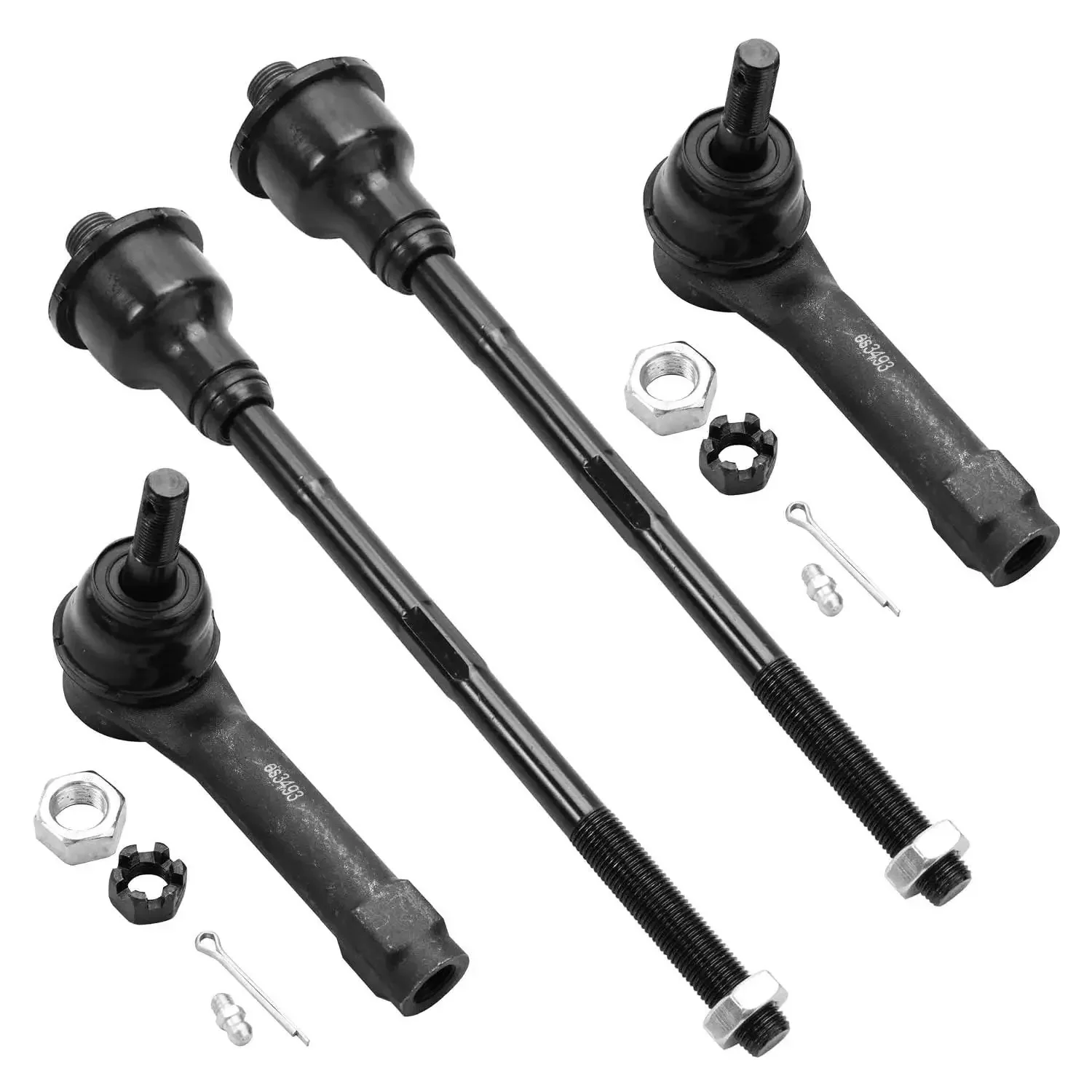 AWD Front End 13pc Suspension Kit For Silverado Sierra Chevy GMC Tahoe Suburban Avalanche Yukon XL 1500 And Escalade ESV EXT With Beefed Up Upper Control Arms Lower Ball Joints Sway Bars Tie Rods - Image 5