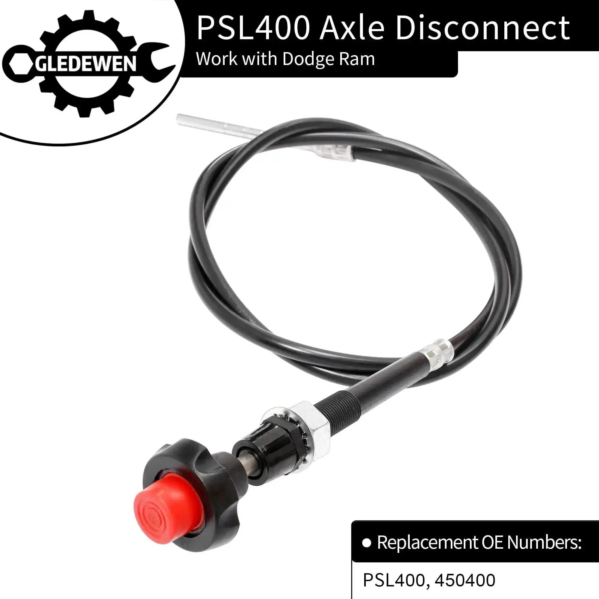 Axle Disconnect Kit PSL400 For Dodge Ram 1994 To 2002 4x4 Front Axle Actuator Engagement System Axle Shaft Disconnect Conversion Easy Install Cable Lock Kit For 1500 2500 3500 - Image 6