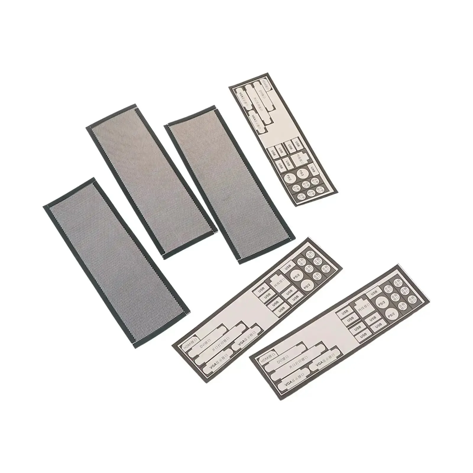 Backplate Filter Cover For PC Case Rear Panel 5.8 By 17 CM 2.28 By 6.69 IN IO Shield For Motherboard Mesh And Cooling Fans Chassis Accessory For Gaming Rigs And Servers - Image 7