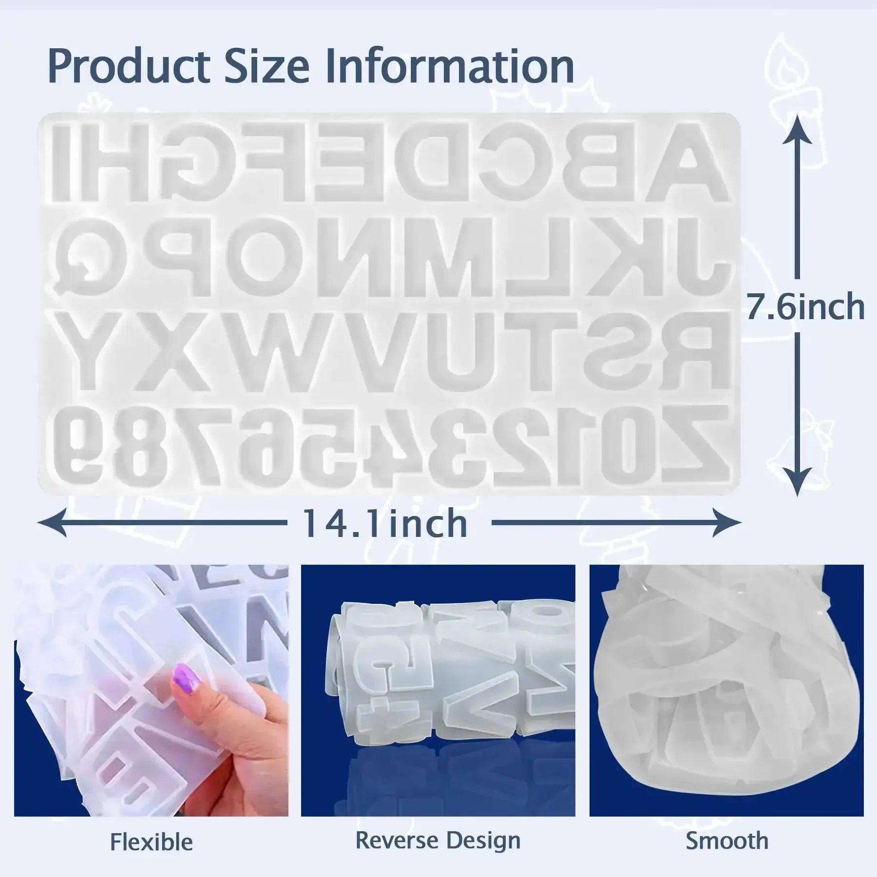 Backward Alphabet Molds Starter Kit With 206 Silicone Resin Molds For Epoxy Jewelry Making And Keychains Beginner Friendly Craft Set Includes Accessories For Easy Casting And DIY Projects - Image 5