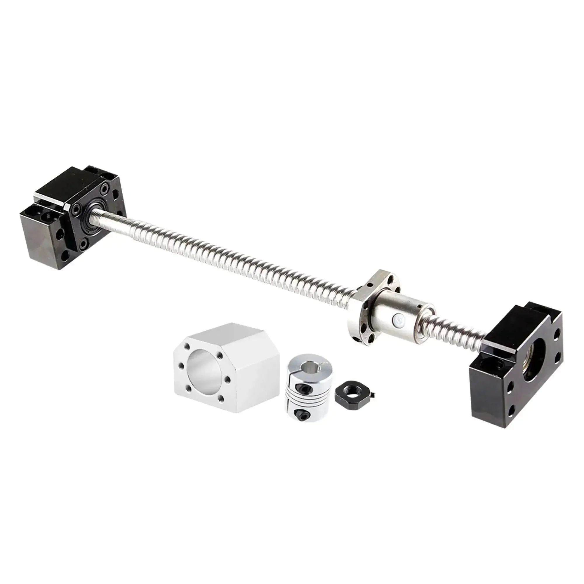 Ball Screw SFU RM1605 400mm Anti Backlash Kit With Ball Nut Housing End Supports BK12 BF12 And Coupler For CNC Machines Beefed Up Precision Upgrade For Reliable Linear Motion - Image 5