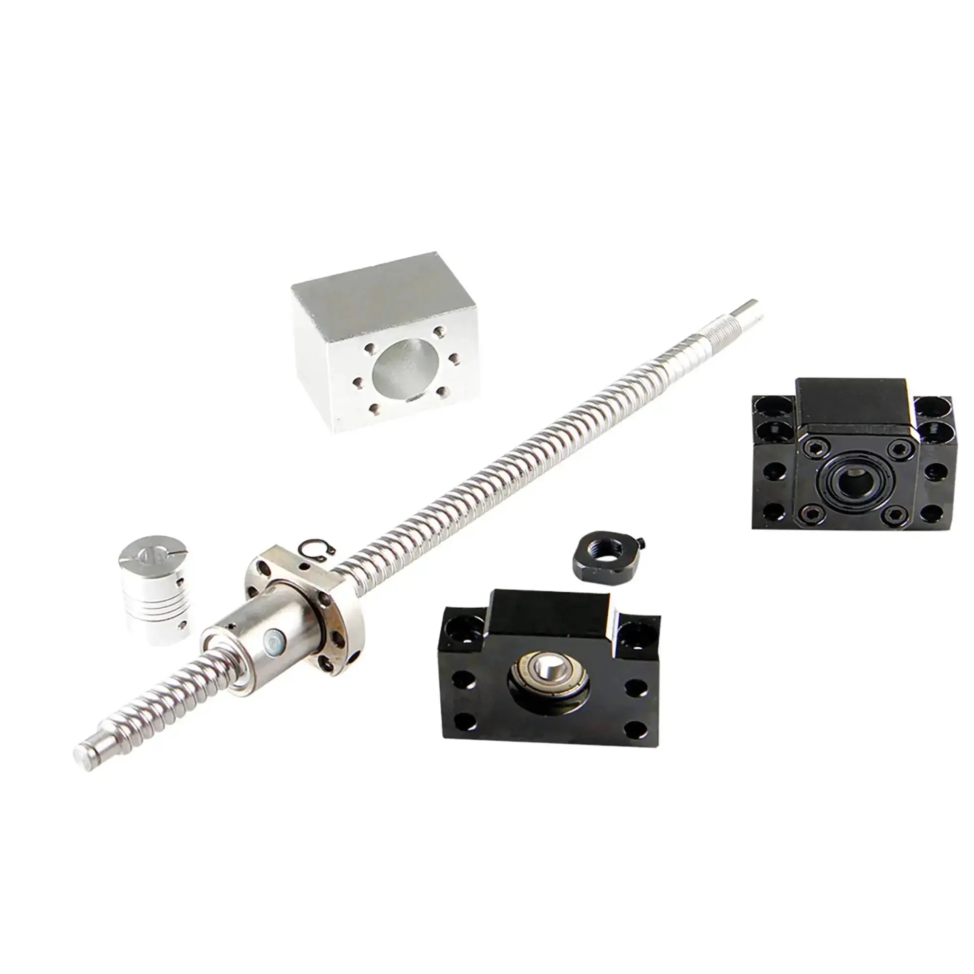 Ball Screw SFU RM1605 400mm Anti Backlash Kit With Ball Nut Housing End Supports BK12 BF12 And Coupler For CNC Machines Beefed Up Precision Upgrade For Reliable Linear Motion - Image 8