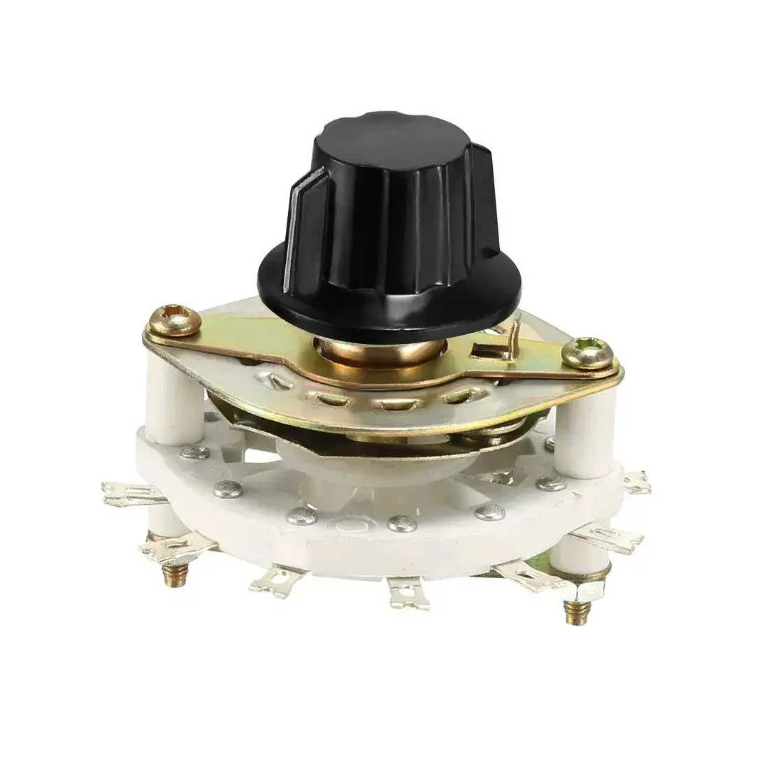 Band Selector Rotary Switch 1 Pole 10 Position 1 Deck With Knob For Electrical Panels And DIY Electronics Projects Durable Multi Position Channel Switch For Precise Control