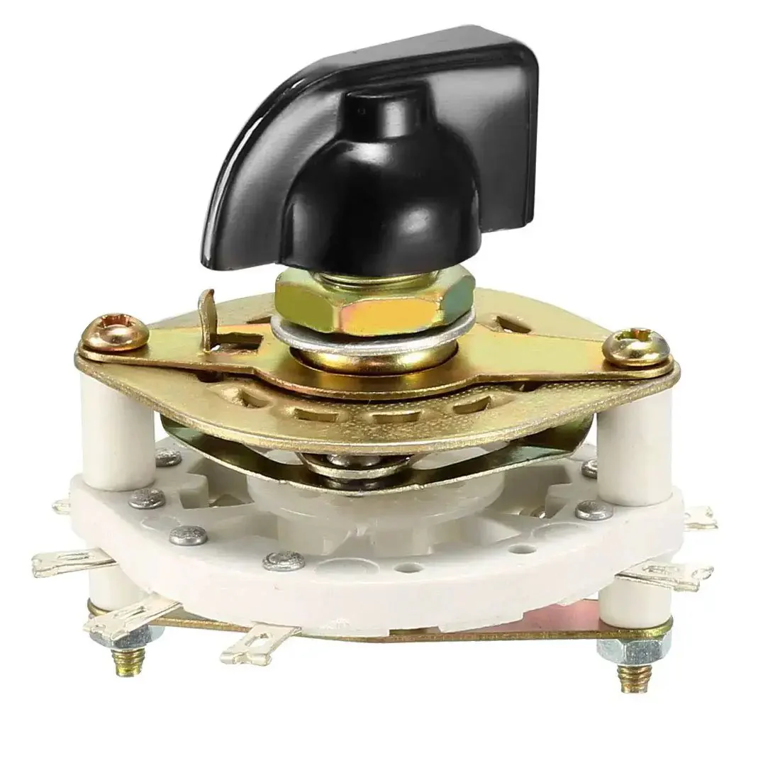 Band Selector Rotary Switch 2 Pole 3 Position With Knob And Mounting Nut 8 Pin 1 Deck Panel Mount For Electronics DIY Projects 9.7mm Mount Hole 6mm Shaft Diameter 11.7mm Shaft Length