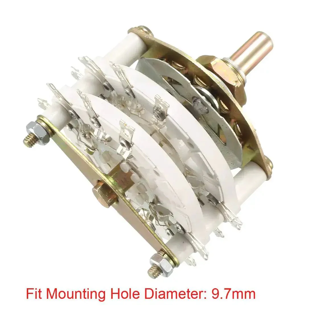 Band Selector Rotary Switch 4 Pole 3 Position 2 Deck 16 Pin For Radio TV And Industrial Control Panels Built Tough For Easy Mounting With 9.7mm Hole And 6mm Shaft - Image 3