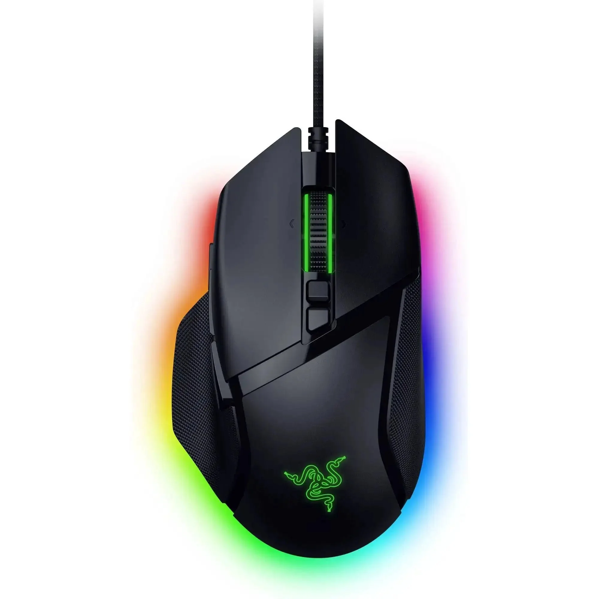 Basilisk V3 35K Wired Ergonomic Gaming Mouse With HyperScroll Tilt Wheel, 35K DPI Optical Sensor Gen 2, Pro-Grade 13 Programmable Buttons, Chroma RGB Lighting, Gen 3 Optical Switches, Speedflex Cable, Smart-Scroll Auto Mode