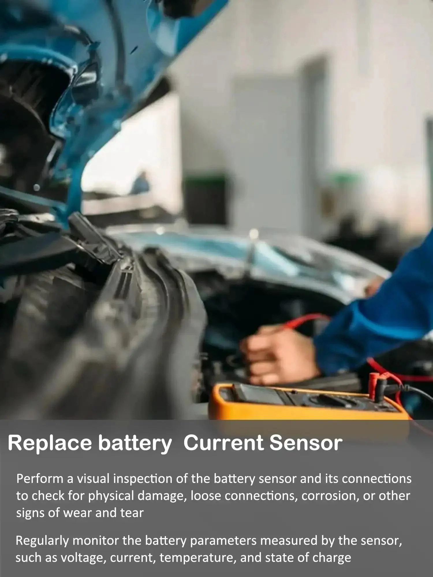 Battery Current Sensor Compatible With Dodge Journey Charger Chrysler 200 300 Jeep Wrangler Cherokee Ram 1500 2500 3500 With Temperature And Voltage Monitoring Replaces 4692269AG - Image 3