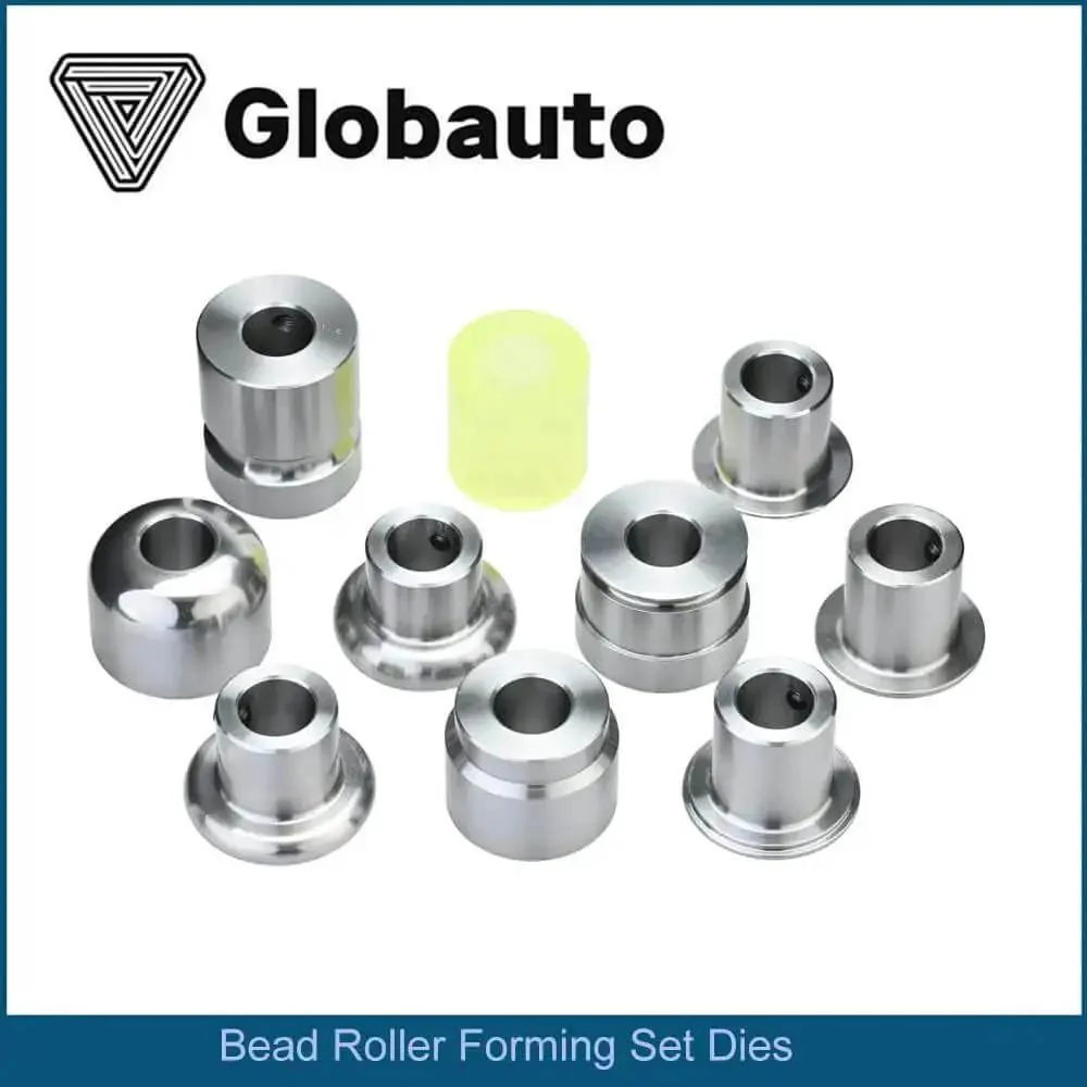 Bead Roller Die Set For Metal Forming Includes 10 Pro Grade Hardened CR12 Dies For 22mm Shaft 7 8 Inch Polyurethane Roll Tipping Hemmed Edges Offsets Contours And Style Lines Perfect For DIY Bead Work - Image 2