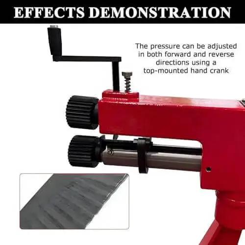 Bead Roller Kit For Sheet Metal 7 Inch Throat Forming Machine With 0.03 Inch 0.8 mm Capacity Industrial Bead Roller Includes 6 Die Sets For Beading Edging Burring And Elbowing Ideal For Auto Body Fabrication And Pro Grade DIY Projects - Image 3