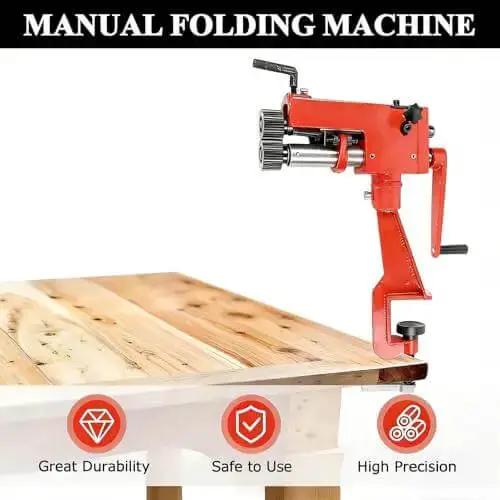 Bead Roller Kit For Sheet Metal 7 Inch Throat Forming Machine With 0.03 Inch 0.8 mm Capacity Industrial Bead Roller Includes 6 Die Sets For Beading Edging Burring And Elbowing Ideal For Auto Body Fabrication And Pro Grade DIY Projects - Image 7