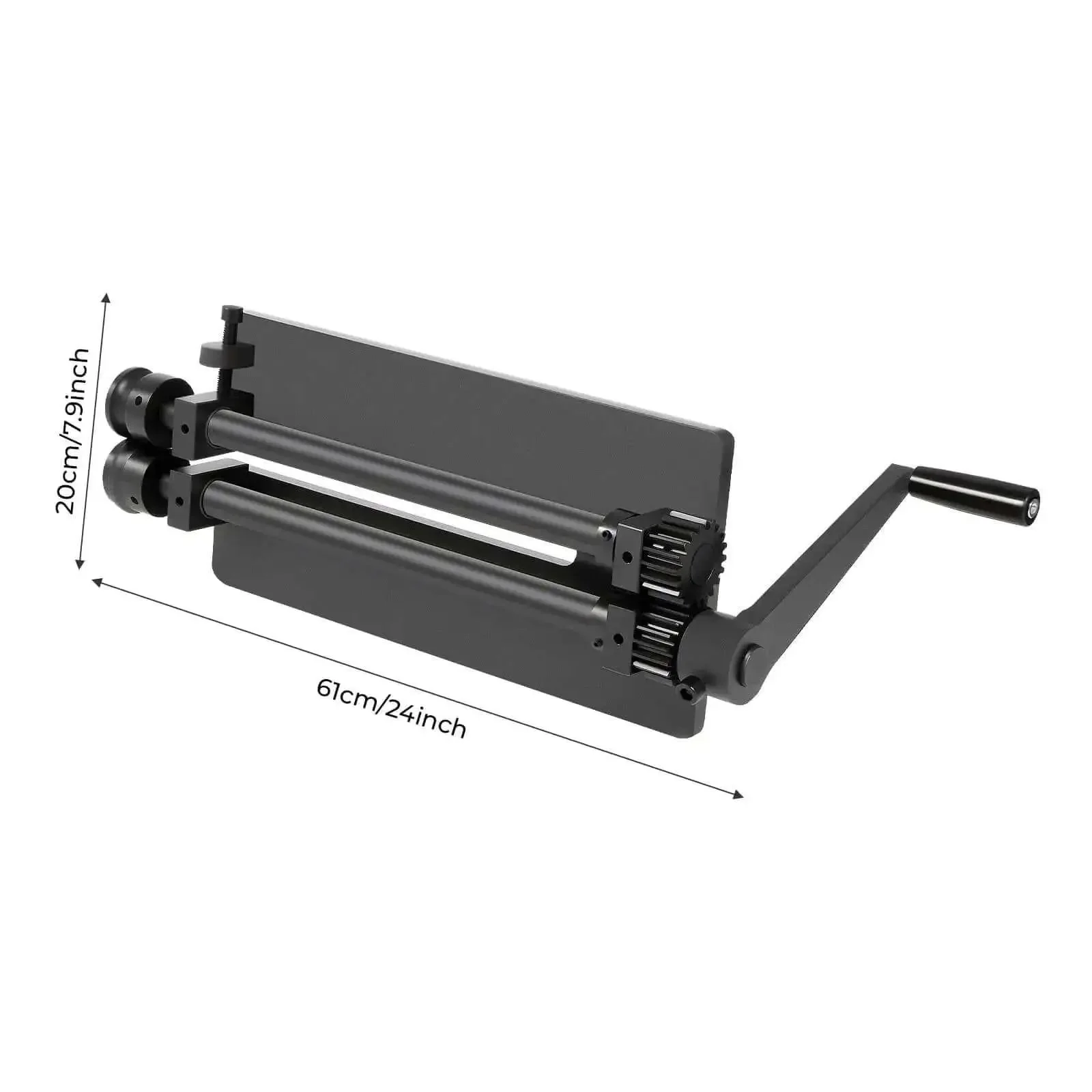 Bead Roller Machine With 12 Inch Throat Depth Manual Crank Drive Heavy Duty Gear Driven Rolling Bending Tool With Six Die Set For Car Floor Pan And Trunk Pan Automotive Body Shop Bench Mounted - Image 6