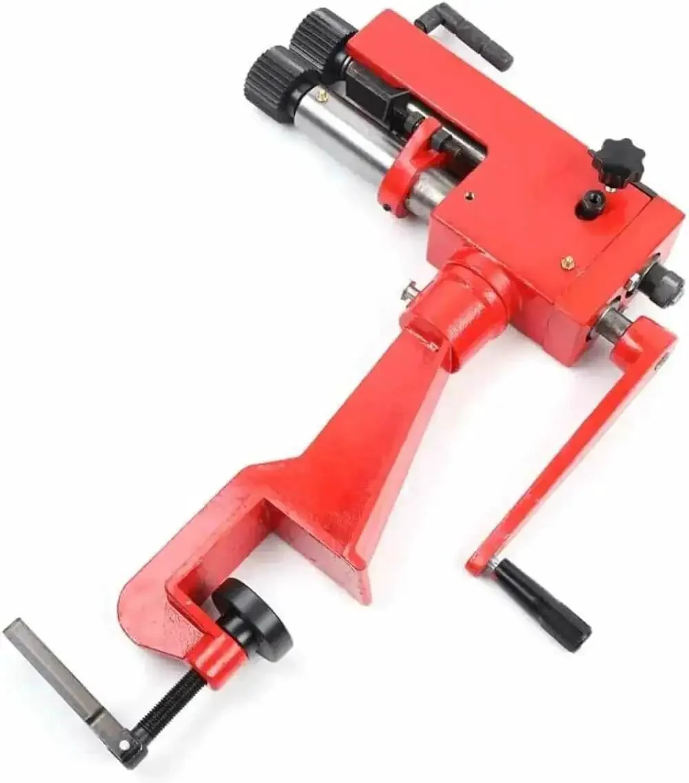 Bead Roller Machine With 6 Dies, Manual Rotary Sheet Metal Bender And Swaging Tool, Heavy Duty Low Carbon Steel Build For Automotive, Workshop And Industrial Use, Crimping Flanging Beading And Elbowing Capabilities - Image 5