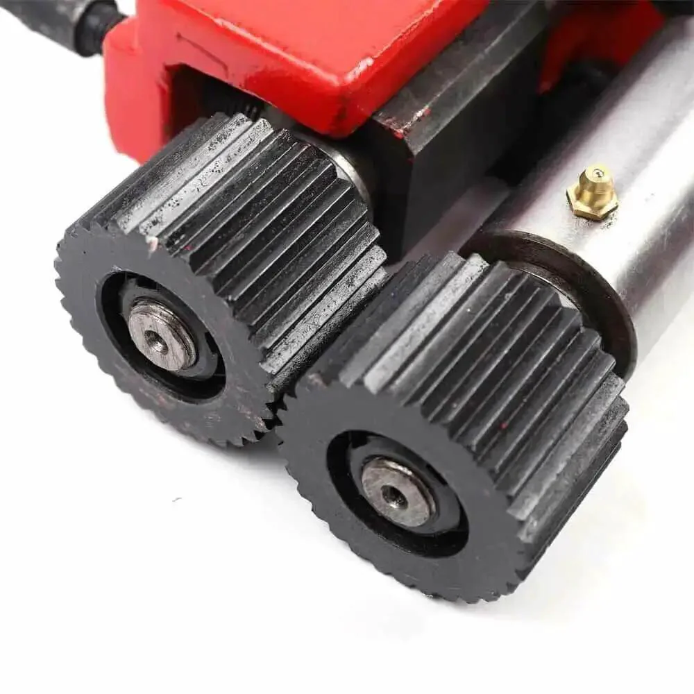 Bead Roller Machine With 7 Inch Throat And Six Die Sets For Sheet Metal Fabrication And Auto Body Work Pro Grade 22 Gauge Capacity Low Carbon Steel Bender For Shops And Auto Industry Red Device - Image 2