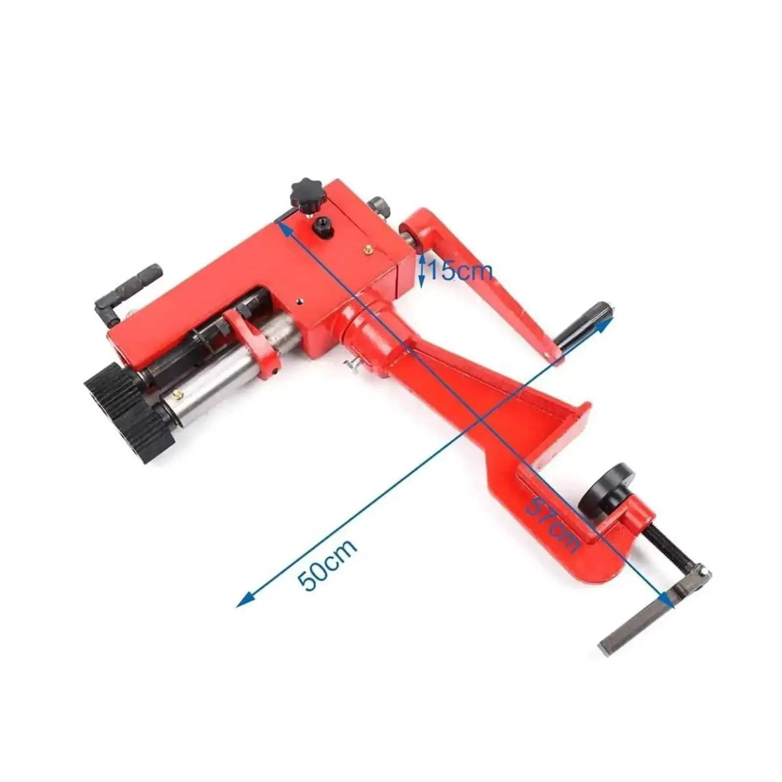 Bead Roller Tool For Metal Fabrication With 6 Adjustable Dies And Rotary Bead Former For Precise Flaring Lightweight Cast Iron Construction Easy Table Mount Smooth Operation Pro Grade For Pros And DIY Projects - Image 2