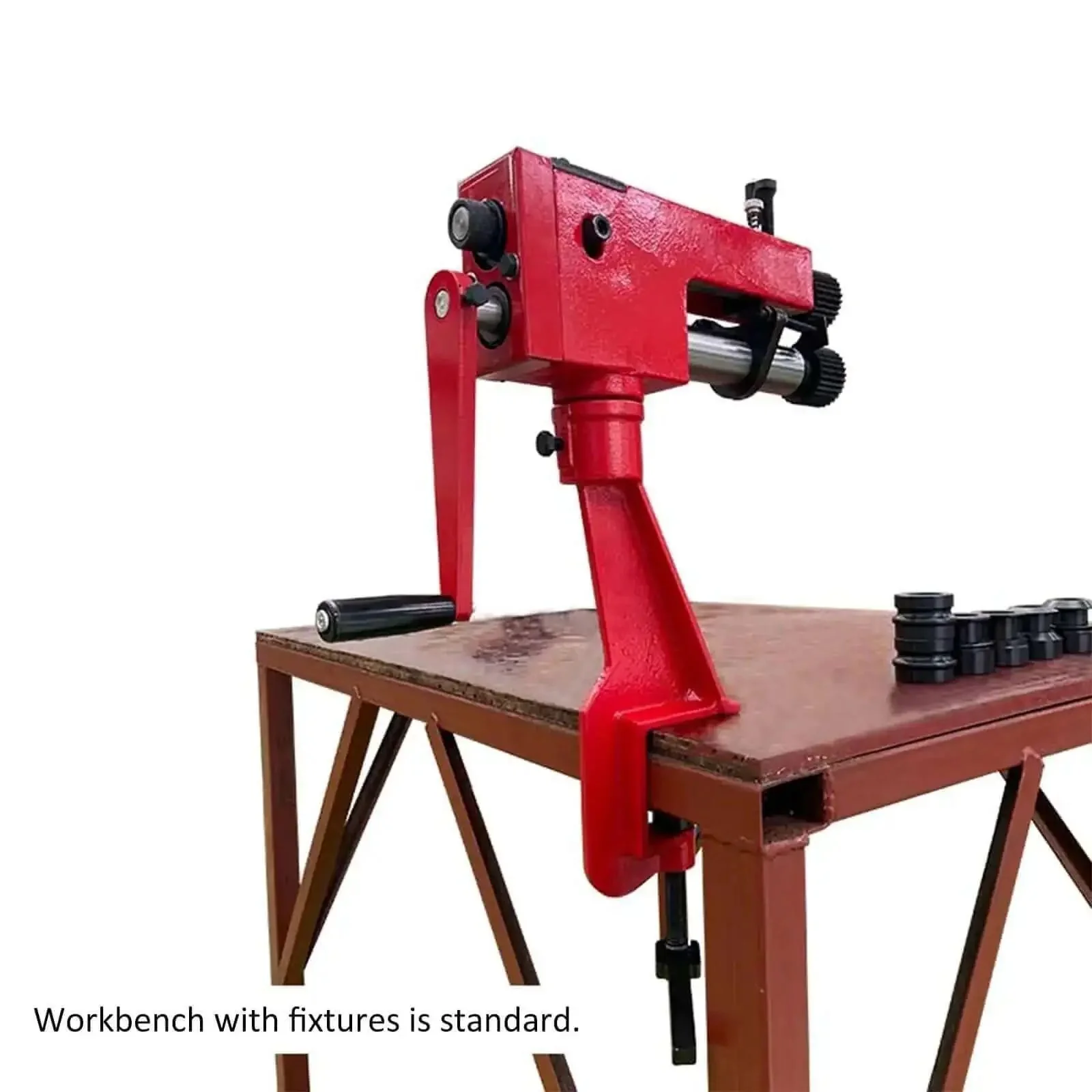 Bead Roller Tool For Metal Fabrication With 6 Adjustable Dies And Rotary Bead Former For Precise Flaring Lightweight Cast Iron Construction Easy Table Mount Smooth Operation Pro Grade For Pros And DIY Projects - Image 4