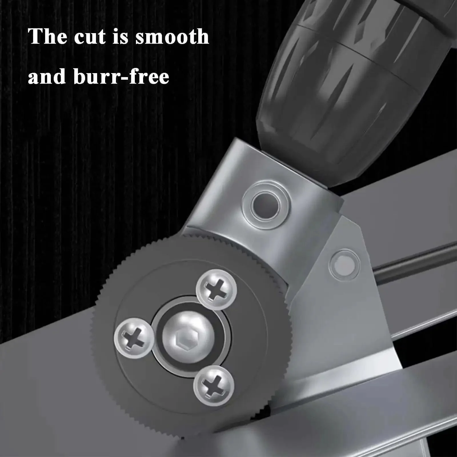 Beast Drill Nibbler Sheet Metal Cutter Attachment For Electric Drills Fast Three To Five Times Faster Metal Cutting With Burr Free Edges A Real Game Changer For Iron Steel Aluminum Copper Vinyl Sheets - Image 5