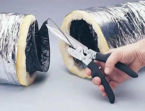Beast Duct Cutter With Built In Wire Cutter, Double Edged Blade, Cuts From Either Direction, Fine Honed Edge That Pierces Outer Skin And Insulation, Ideal HVAC Ductwork Tool For Quick Installations And Tight Spaces - Image 2