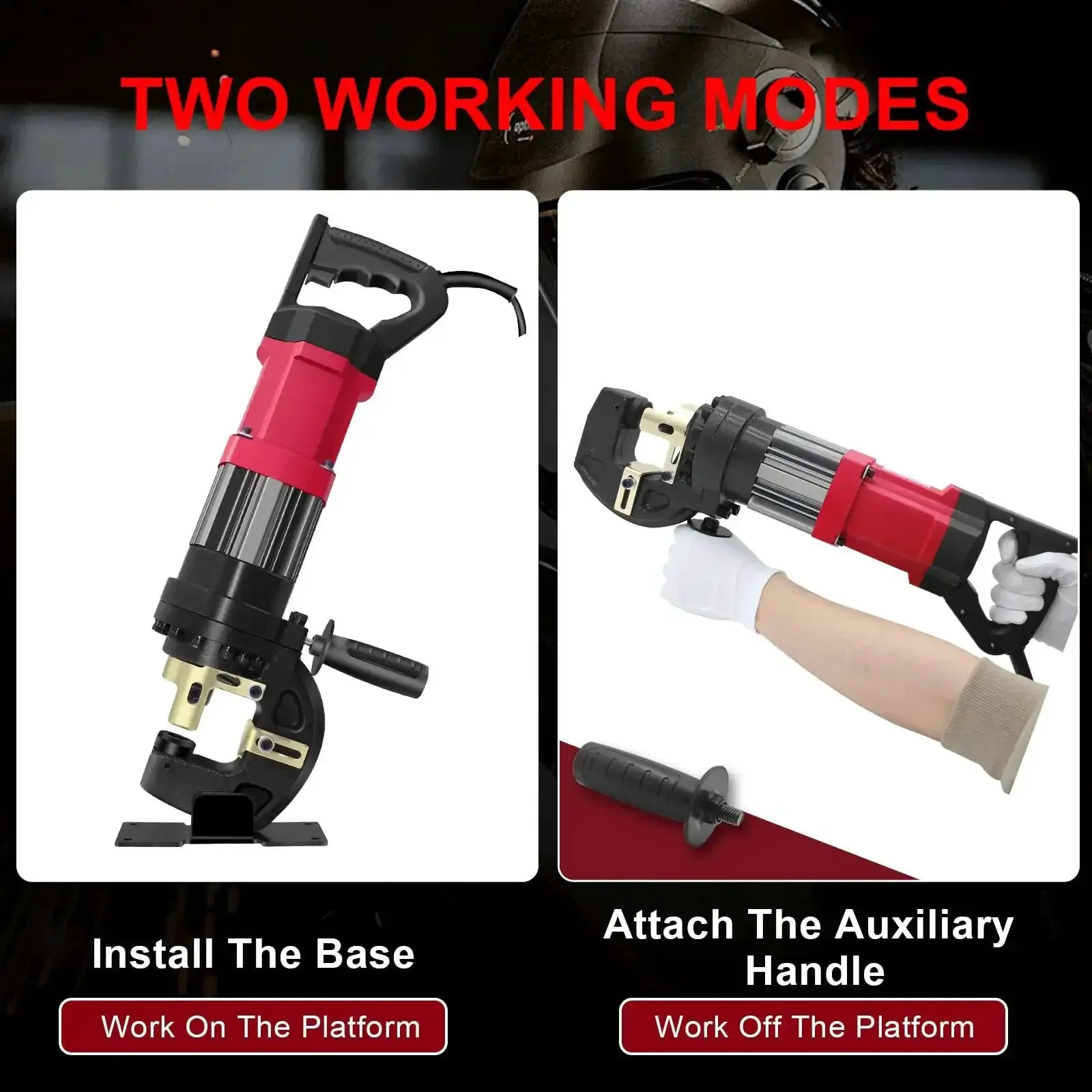 Beast Mode 22 Ton Electric Hydraulic Hole Puncher For Metal, 1400W Power, Portable Punching Machine With Five Dies, Delivers Fast 2 to 3 Second Punching On Aluminum Copper Plate Steel Iron, Precise Drilling And Clean, Reliable Punch Every Time - Image 5