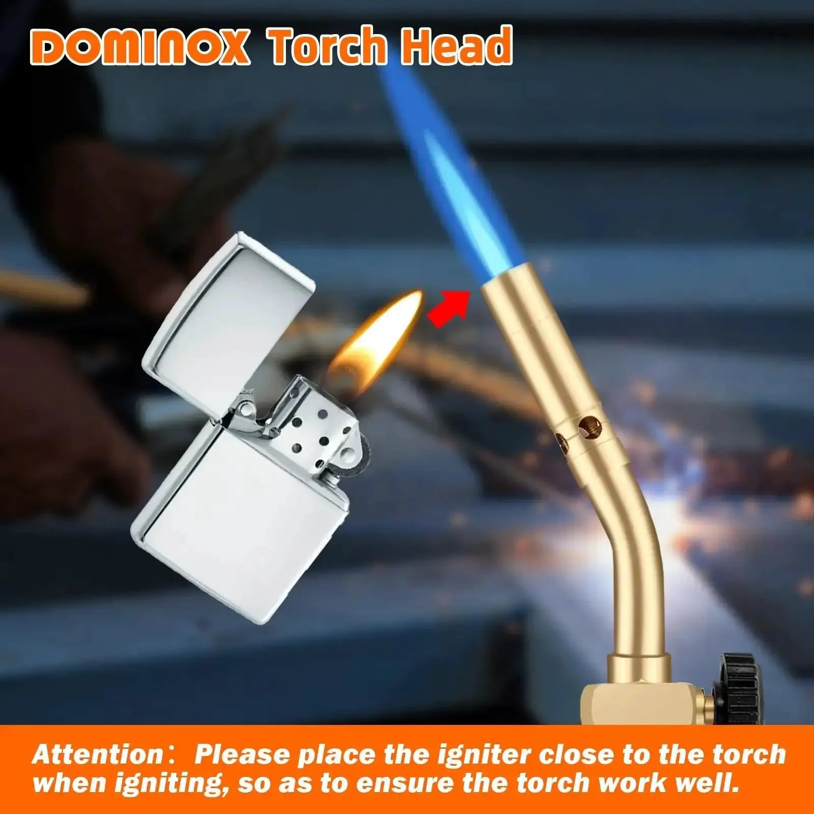 Beast Mode Brass Propane Torch Head With Manual Start Built For Soldering Brazing Welding Thawing And Cooking Durable Solid Brass Construction CGA600 Cylinder Compatible High Temp Performance Easy On Off Valve - Image 6