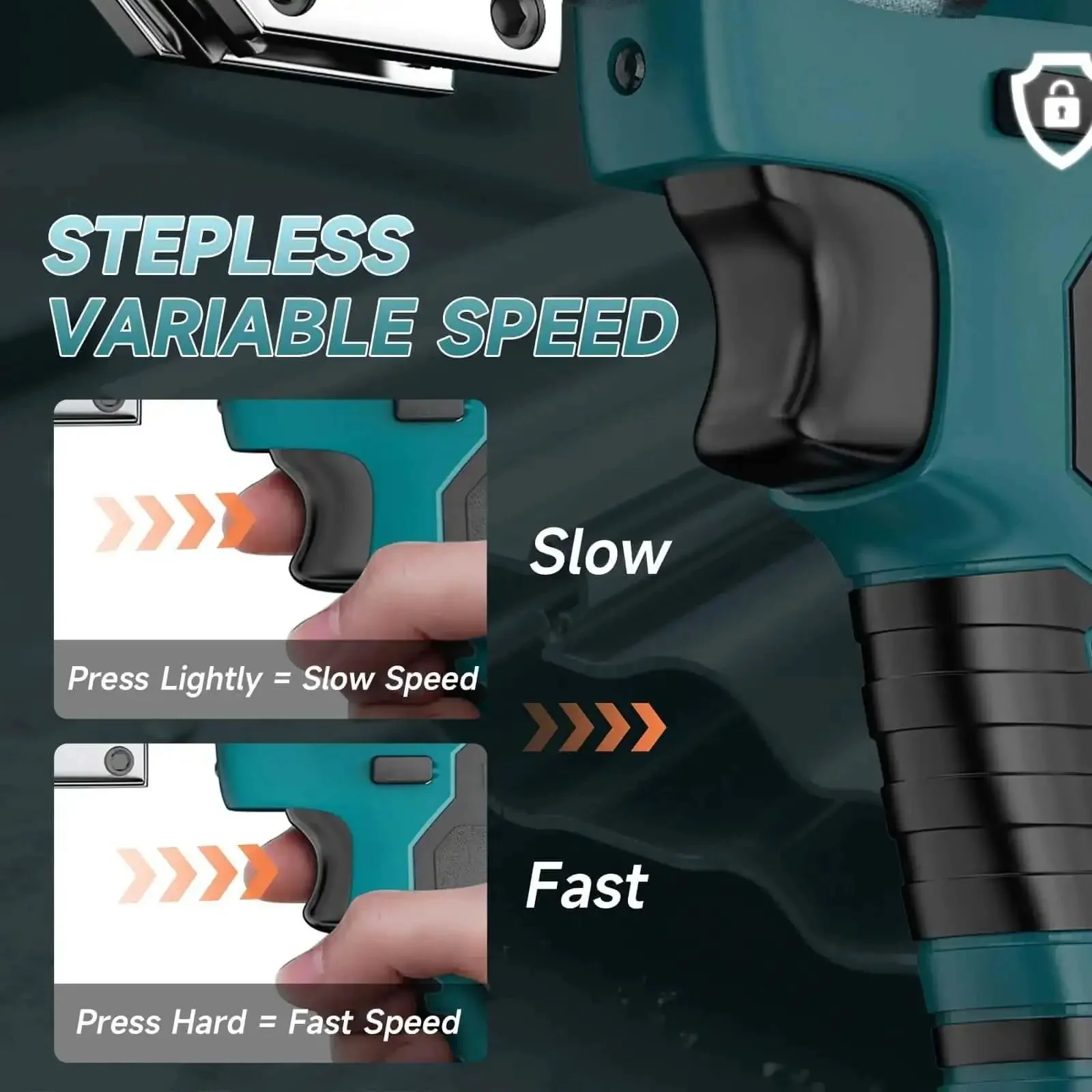 Beast Mode Cordless Sheet Metal Cutter With Two 4.0Ah Batteries, 360 Degree Pivoting Head, Brushless Variable Speed Shears For Cutting Stainless Steel Iron And Cardboard, Go Anywhere Heavy Duty Metal Cutting Tool - Image 4