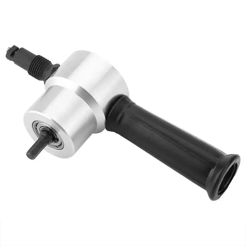 Beast Mode Double Headed Sheet Metal Nibbler Cutter Drill Attachment For Portable Electric Drills, Adjustable Dual Cutting Heads That Slice Stainless Steel, Iron, Aluminum In Any Direction, Easy To Use, Pro Grade Metalworking Tool - Image 5