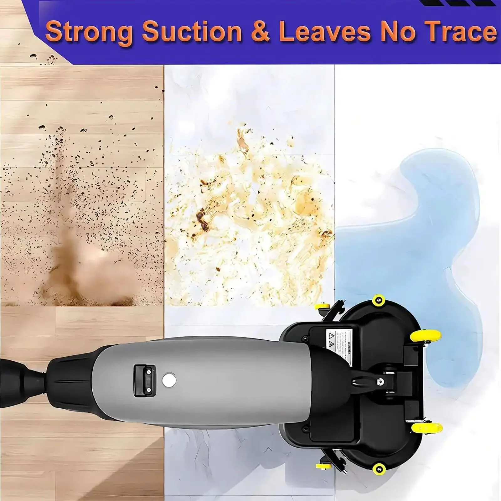 Beast Mode Industrial 18 Inch Floor Cleaning Machine With 240 RPM Scrubbing And Buffer Action Cleans Carpet And Hard Floors Fast 3 Gallon Tank Dual Brush Heads 13000 Sqft Per Hour Coverage Red - Image 4