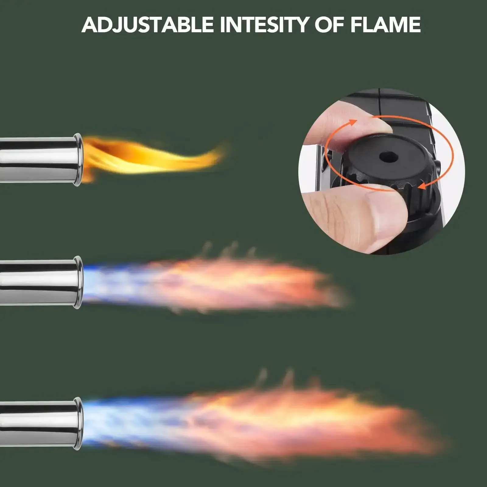 Beast Mode Propane Culinary Torch Gun With Adjustable Flame For Searing Steak, Grilling, Campfire Starts And Welding Prep, Fast Char, Browning And Precision Gas Control For BBQ And More, Gas Not Included - Image 5