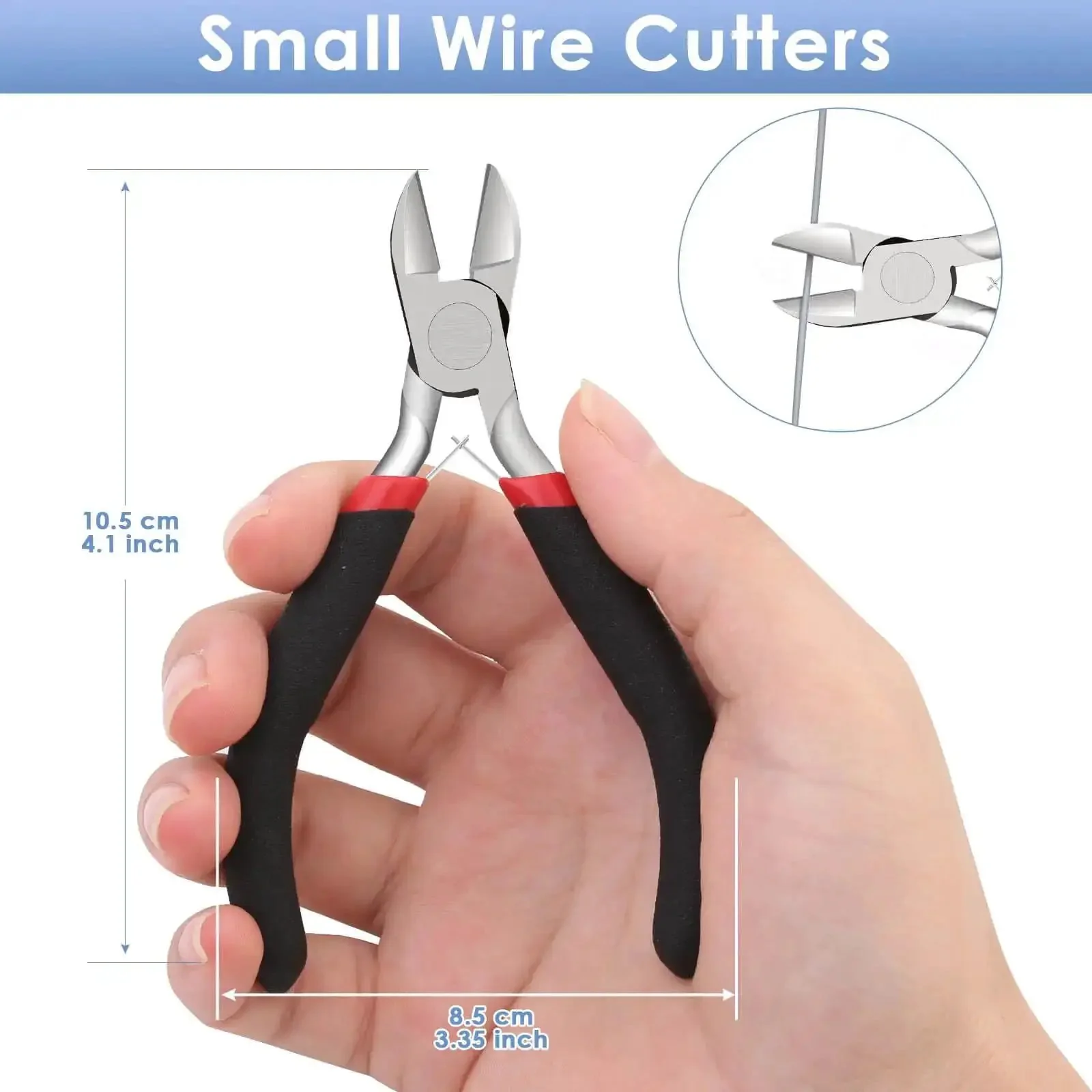 Beast Pro Grade Wire Cutters For Crafts And Jewelry Making, Small Side Cutters With Flush Cutting Pliers, Floral Wire Cutters For Artificial Flowers, Zip Tie Cutter For Cable Ties, Guitar String Cutting Tool, Durable Carbon Steel Blade - Image 7