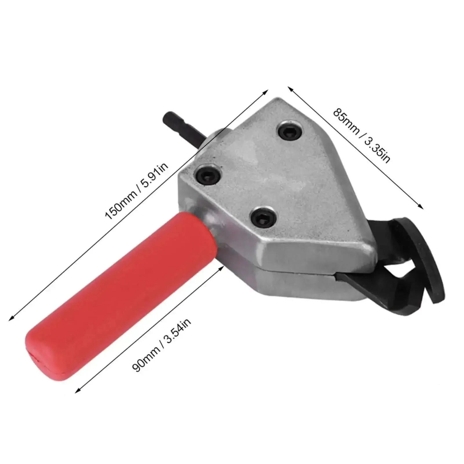 Beast Workhorse Metal Sheet Cutter Drill Attachment With Handle For Electric Drill Universal 7mm Hex Shank Cutter Head For Aluminum Iron Steel Stainless Steel Car Repair And Metal Fabrication Projects - Image 5