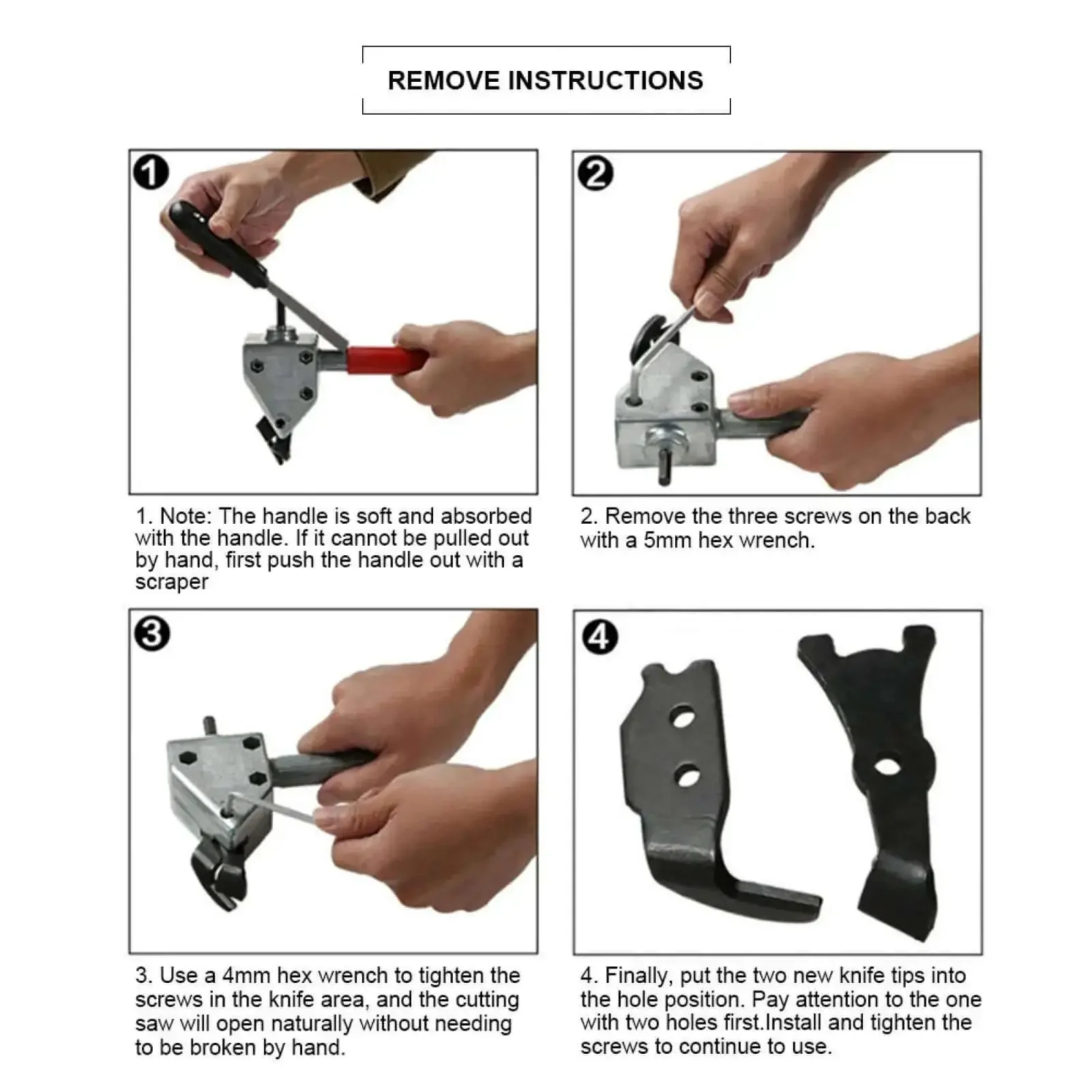 Beast Workhorse Metal Sheet Cutter Drill Attachment With Handle For Electric Drill Universal 7mm Hex Shank Cutter Head For Aluminum Iron Steel Stainless Steel Car Repair And Metal Fabrication Projects - Image 7