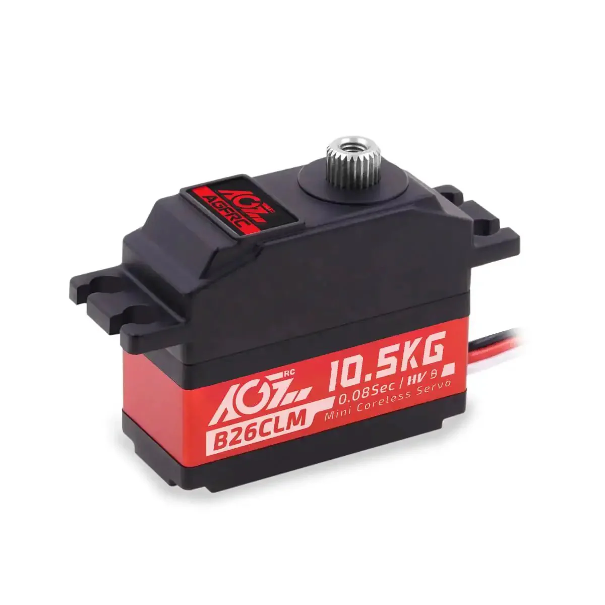Beefed Up 10.5Kg Digital Coreless RC Servo Motor With Aluminum Shell And Titanium Gear For One To Twelve Scale On Road Cars Planes And Helicopters High Speed High Torque B26CLM V2 Programmable Upgrade