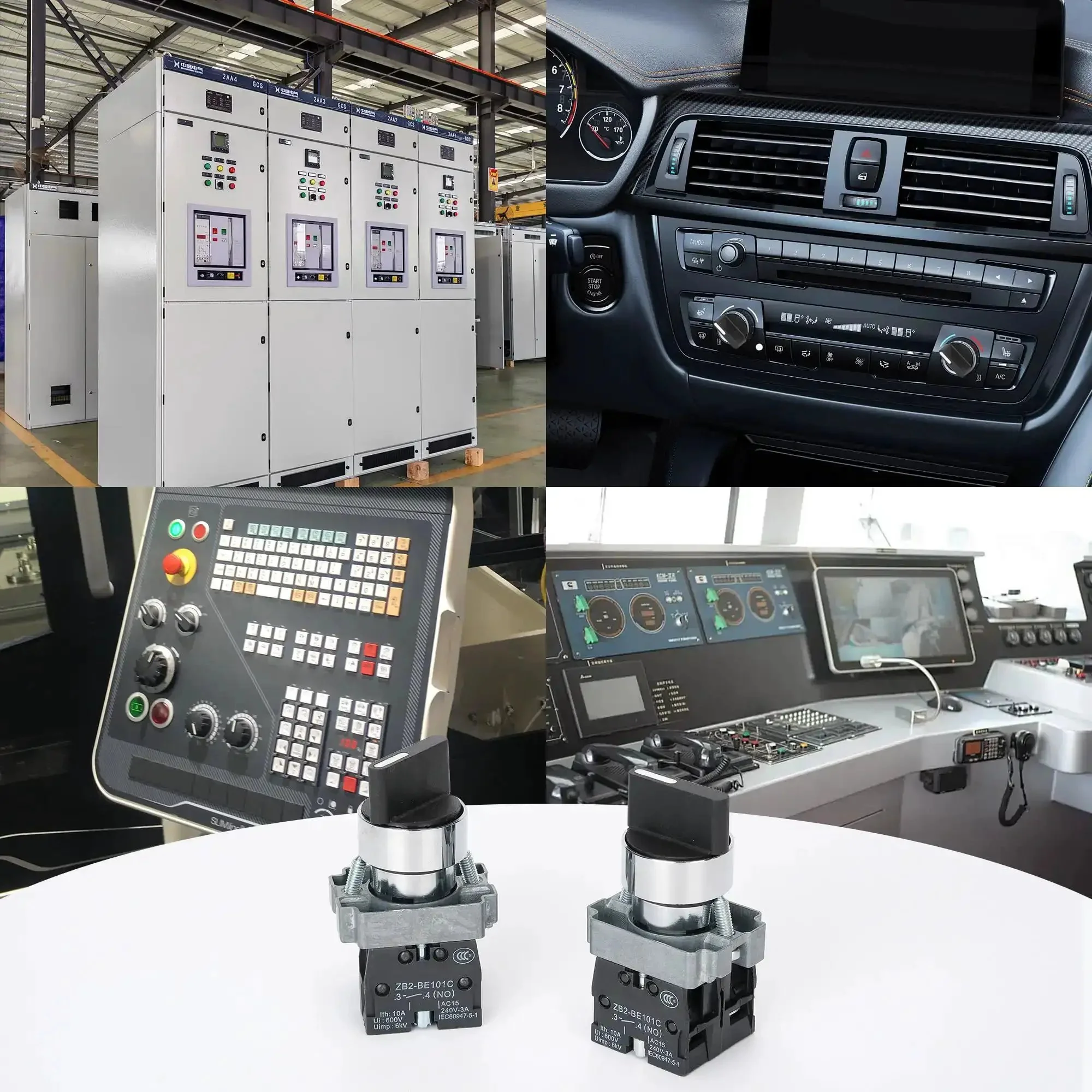 Beefed Up 22mm 3 Position Maintained Selector Switch 2NO 660V 10A Industrial Grade Metal Head IP65 Weatherproof Built Tough For Control Panels And Instant Emergency Power Cutoff - Image 2