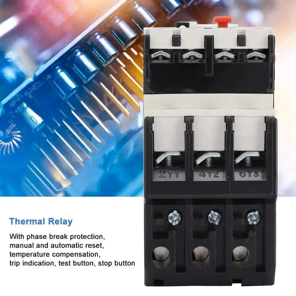 Beefed Up Adjustable Thermal Overload Relay For Electric Motors 2.5 To 4 Amp Range Plug And Play Temperature Compensated Heavy Duty With Large Binding Posts Independent Terminals Screw Mount For Quick Solid Installation And Reliable Motor Protection - Image 6