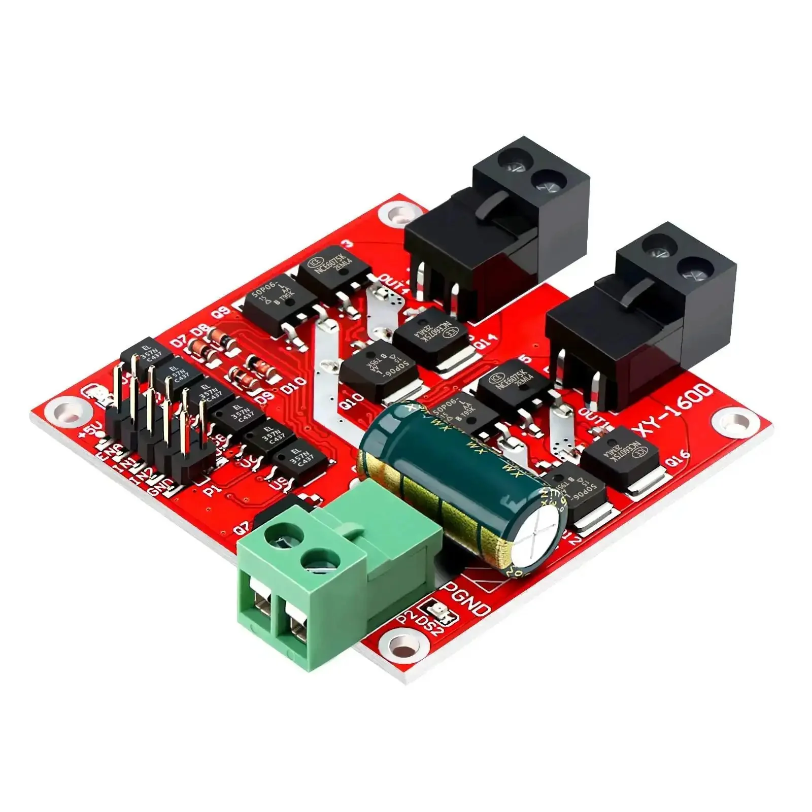 Beefed Up Dual DC Motor Driver With PWM Speed Control L298 H Bridge 6.5V To 27V Input 7A Per Channel 160W Total Power Powers Two DC Motors Simultaneously 12V Or 24V With Optocoupler Isolation Industrial Grade Controller