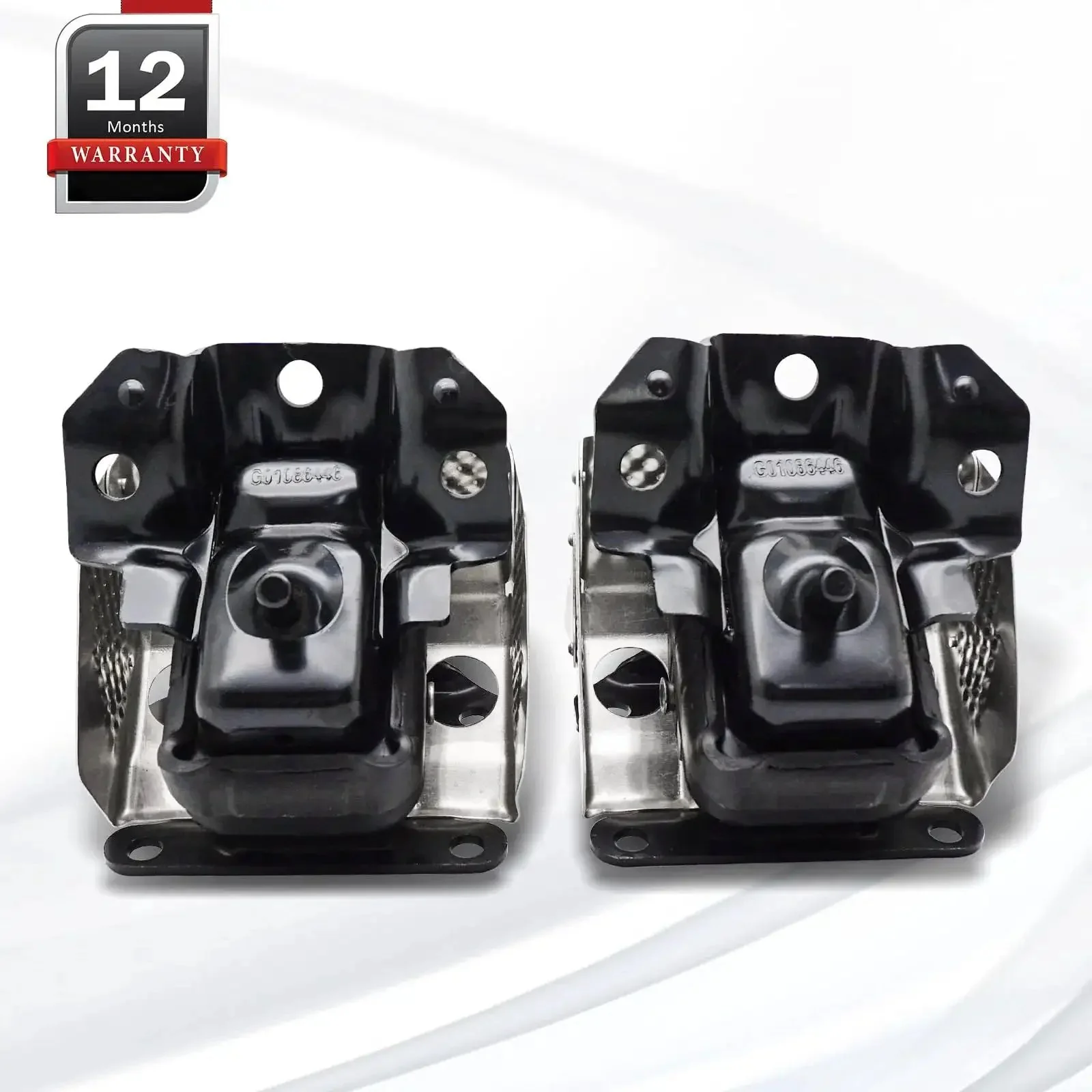 Beefed Up Engine Motor Mount With Heat Shield For 2007 To 2014 Chevy Tahoe Silverado Suburban Avalanche GMC Sierra Yukon Cadillac Escalade A5365HY OE Replacement 15854941 15854939 Black - Image 2