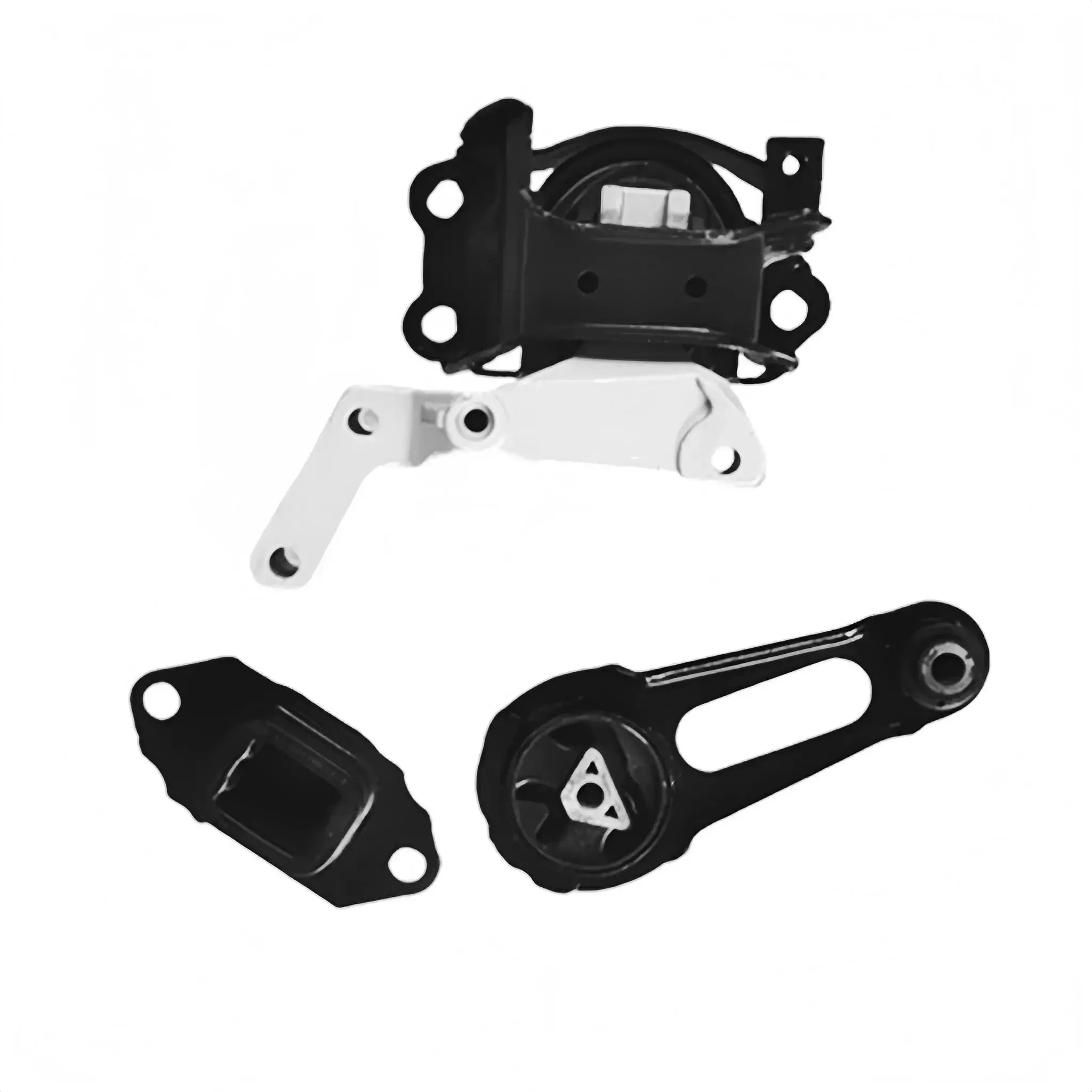 Beefed Up Engine Mount Kit 3 Piece For Nissan Versa 2012 To 2019 Sedan And Versa Note 2014 To 2019 Hatchback 1.6L L4 Replaces OEM A7368 A7369 A4361 Includes Front Right Hydraulic Motor Mount Front Lower Torque Strut Mount And Left Transmission Mount