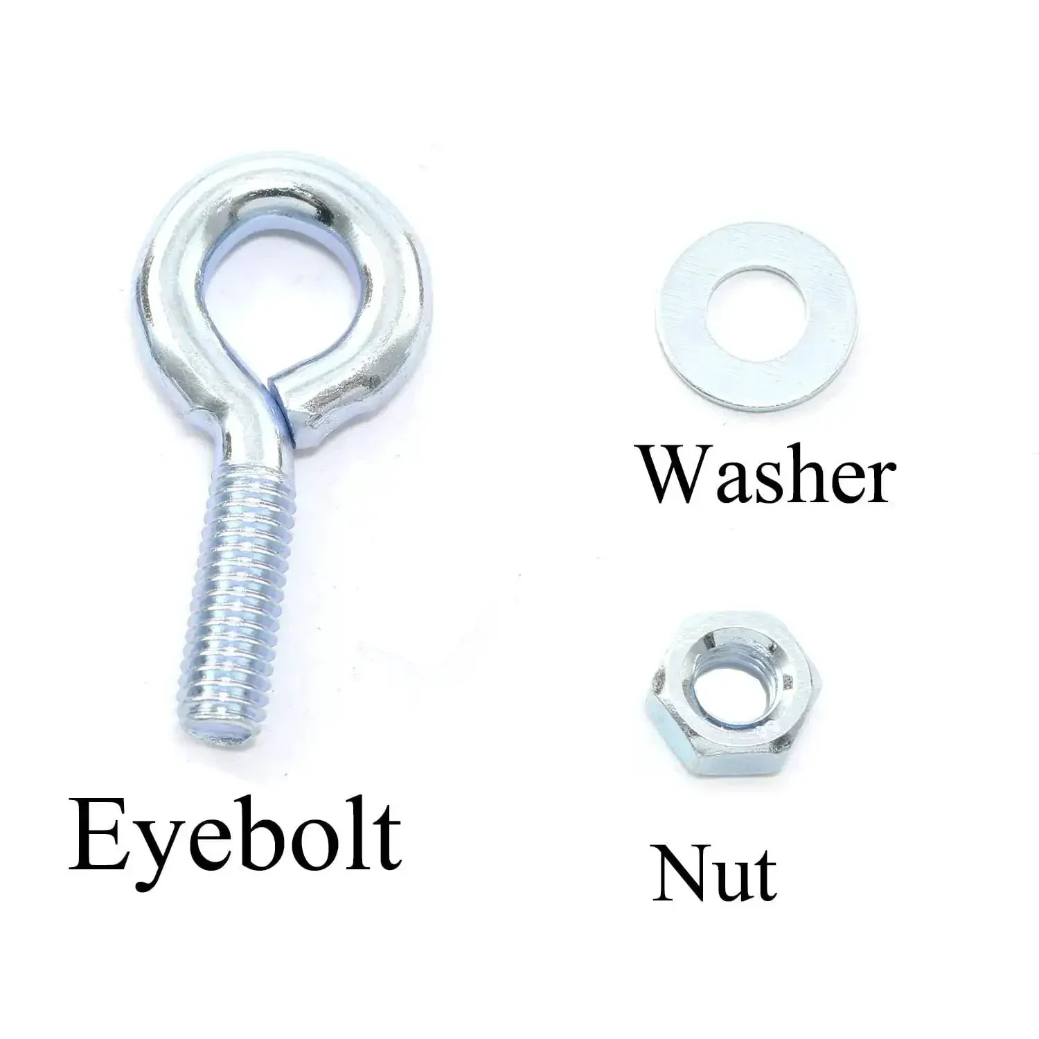 Beefed Up Eyebolt Kit Ten Pcs Heavy Duty One Quarter Inch By Three Quarter Inch Male Thread Shoulder Ring Eye Bolts With Nuts And Washers Marine Grade Expansion For Heavy Lifting And Rock Solid Load Security - Image 5