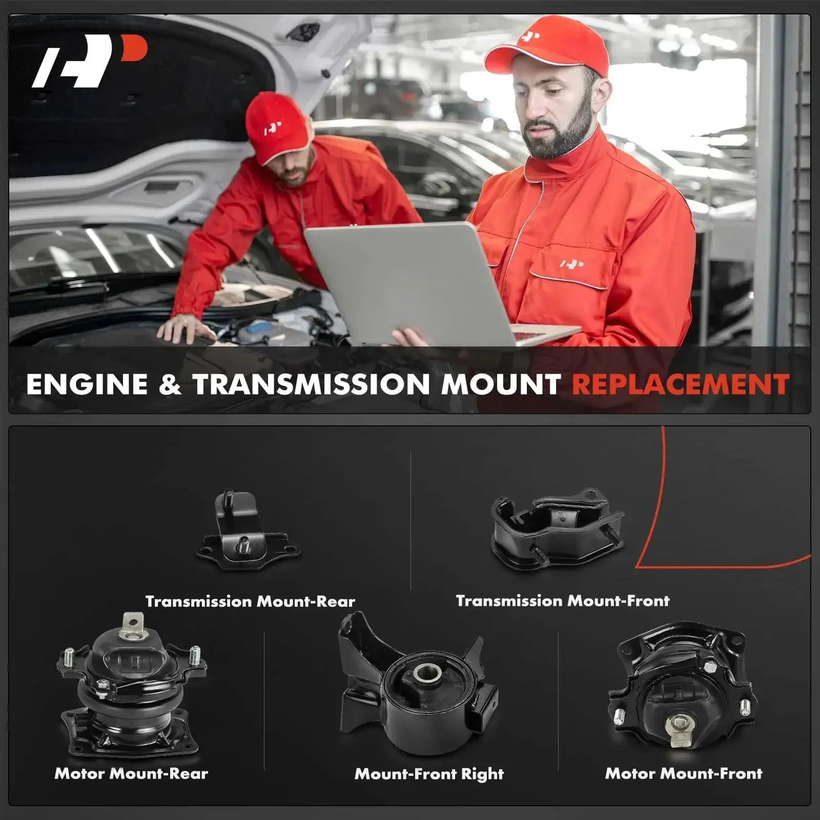 Beefed-Up Five-Piece Engine Mount And Transmission Mount Set For Honda Odyssey 2005 2006 V6 3.5L EX-L EXL Touring Replacement Kit For A Smooth Ride And Solid Engine Alignment - Image 9