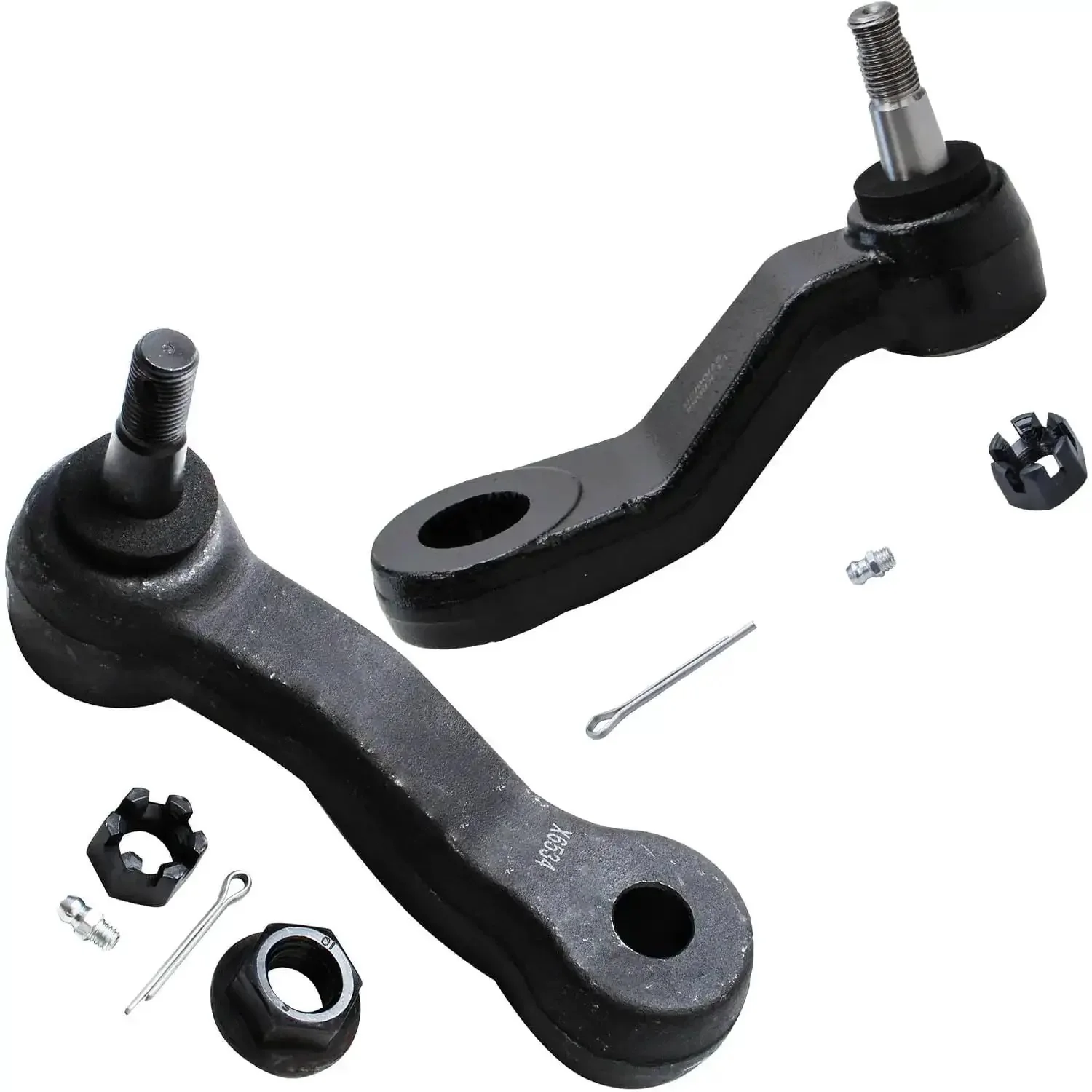 Beefed Up Front End Control Arms Kit 13Pc For Chevy Express 2500 And GMC Savana 2003 To 2005 7300 GVW Replacement With Lower Control Arms Tie Rod Ends Pitman Idler Arm Bracket Sway Bars And Upper Ball Joints - Image 6