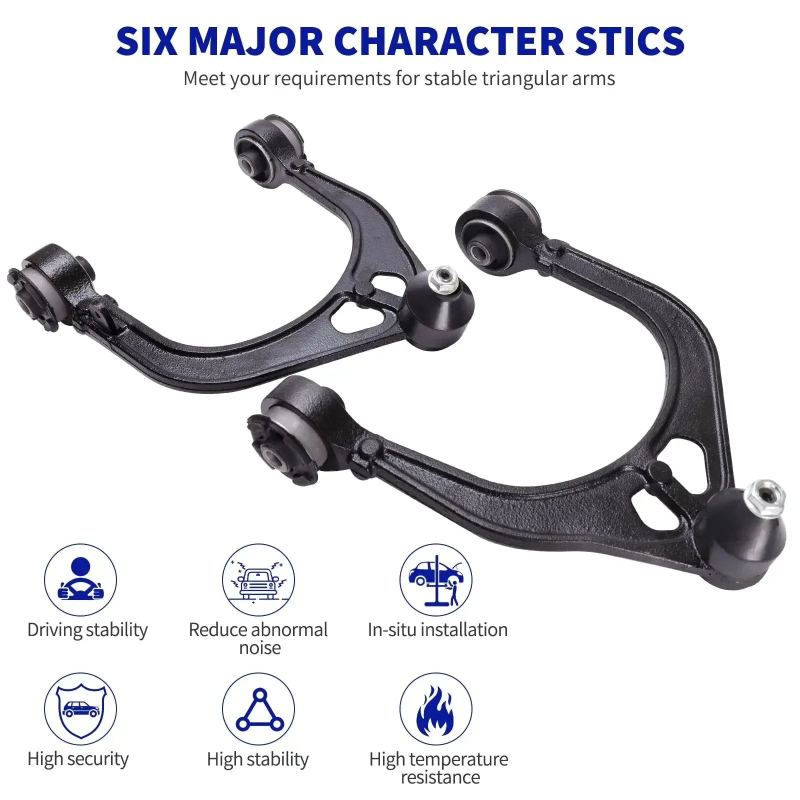 Beefed-Up Front Upper Control Arm With Ball Joints Replacement Kit For 2005-2019 Chrysler 300, 2006-2019 Dodge Charger, 2005-2008 Magnum, 2008-2019 Challenger RWD Only, 2-Piece - Image 7
