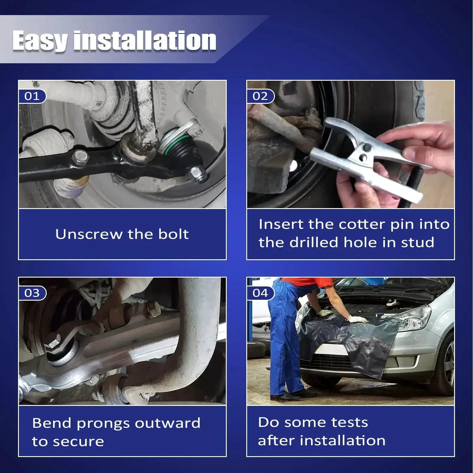 Beefed Up Front Upper Left And Right Control Arm Kit With Ball Joints Replacement For Chevy Silverado 1500 Suburban 1500 Tahoe Yukon XL 1500 Avalanche Cadillac Escalade GMC Sierra 1500 - Image 3