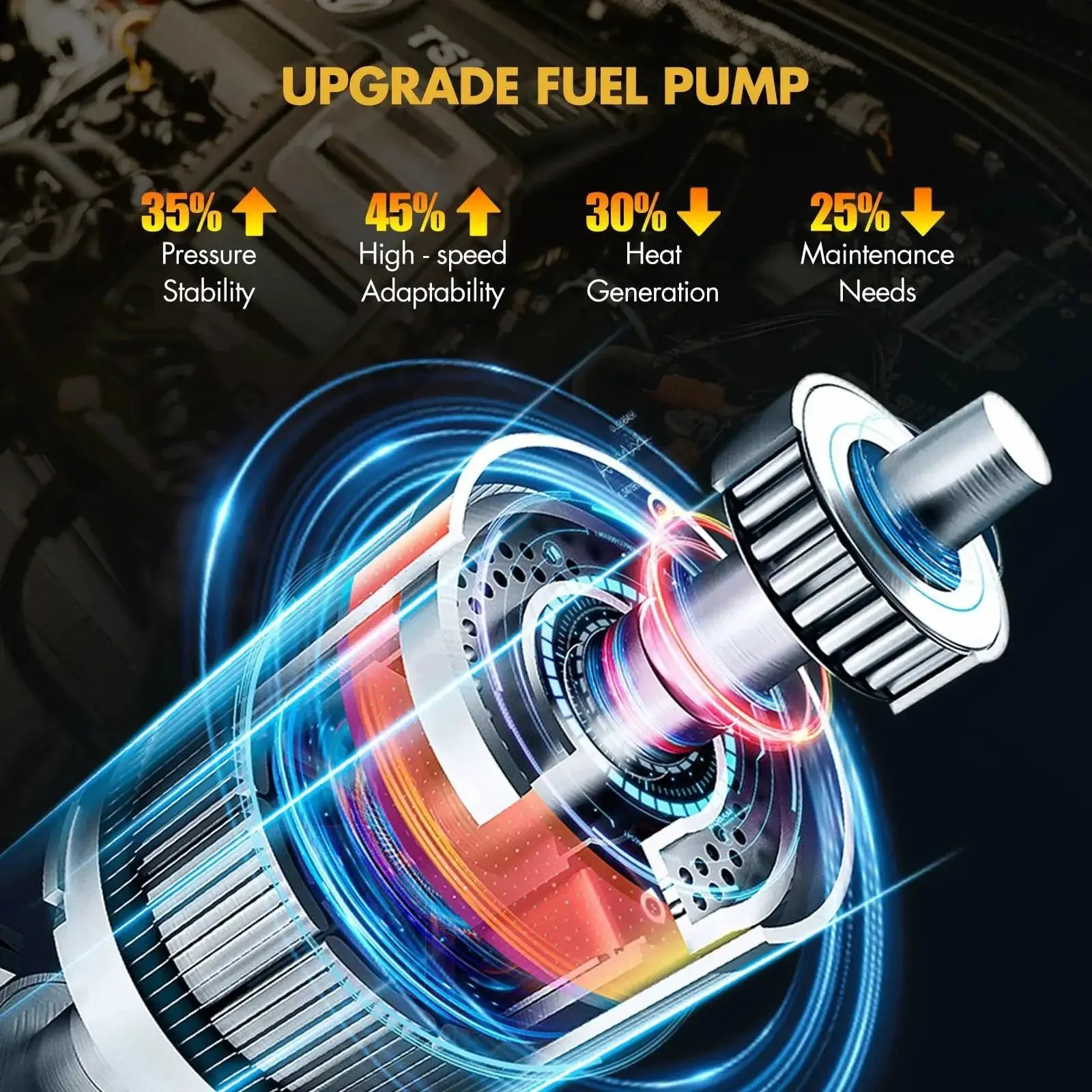 Beefed Up Fuel Pump Module Assembly For Jeep Cherokee 1991 1992 1993 2.5L L4 And 4.0L L6 Gas SUV Replacement Low Noise Reliable Fuel Delivery OE Style Fit Does Not Include Pressure Regulator - Image 4