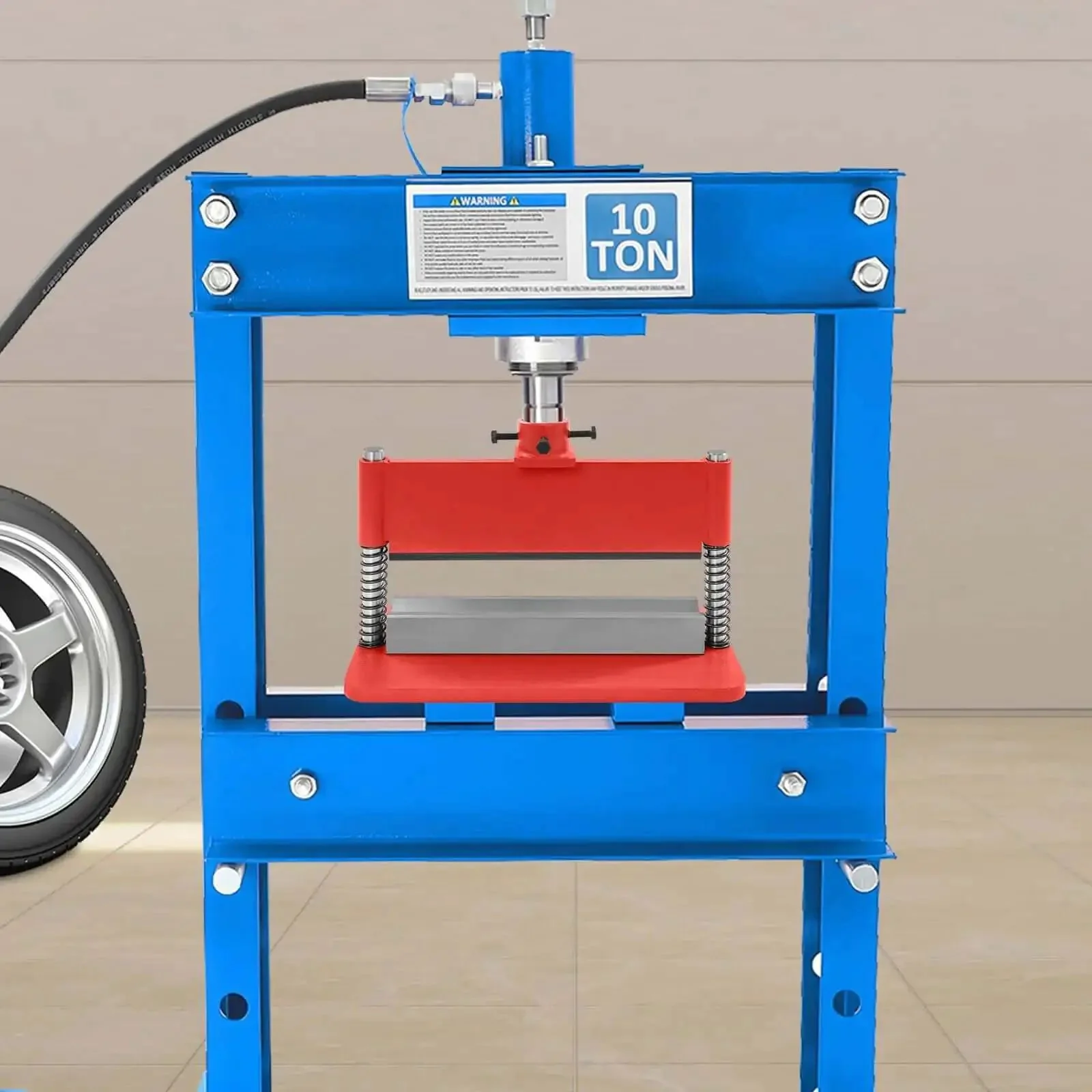 Beefed Up Heavy Duty 12 Inch Press Brake Attachment For Hydraulic Shop Presses With Dual Spring Design And Metal Bending Tool Kit Precision Bends Rust Resistant Steel Works With 12 Ton Or 20 Ton Industrial Presses - Image 7