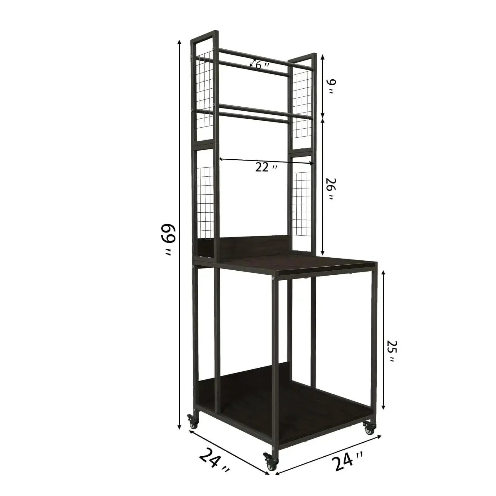 Beefed Up Heavy Duty 3D Printer Stand With Double Layer Filament Storage Rack On Wheels Mobile Studio Office Printer Table For Easy Storage And Organization Of Large Machines - Image 3