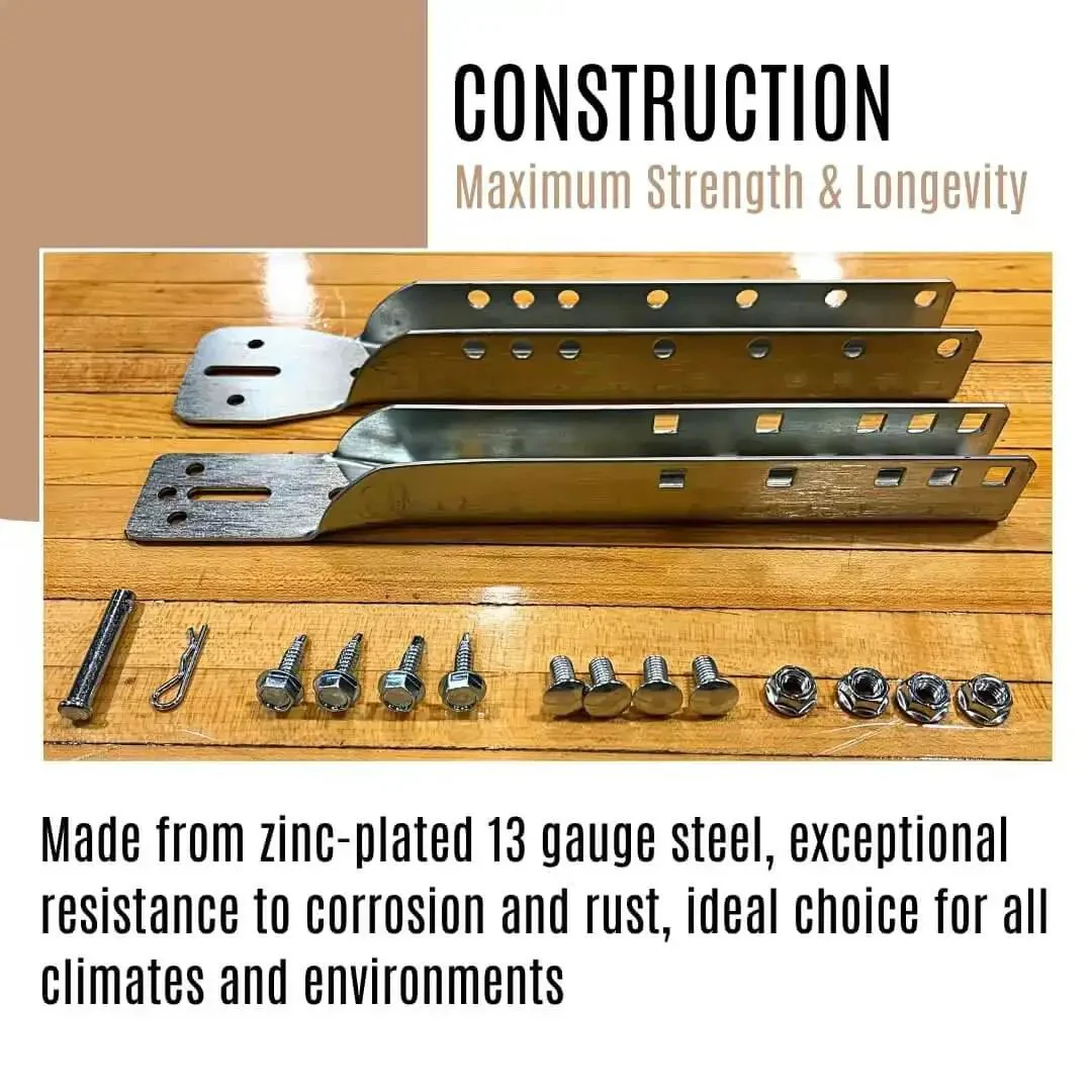 Beefed Up Heavy Duty Adjustable Garage Door Reinforcement Bracket For 18-24 Inch Panels Replacement Parts And Hardware Easy Install Kit Prevents Bending Sagging And Misalignment Restores Door Strength - Image 2